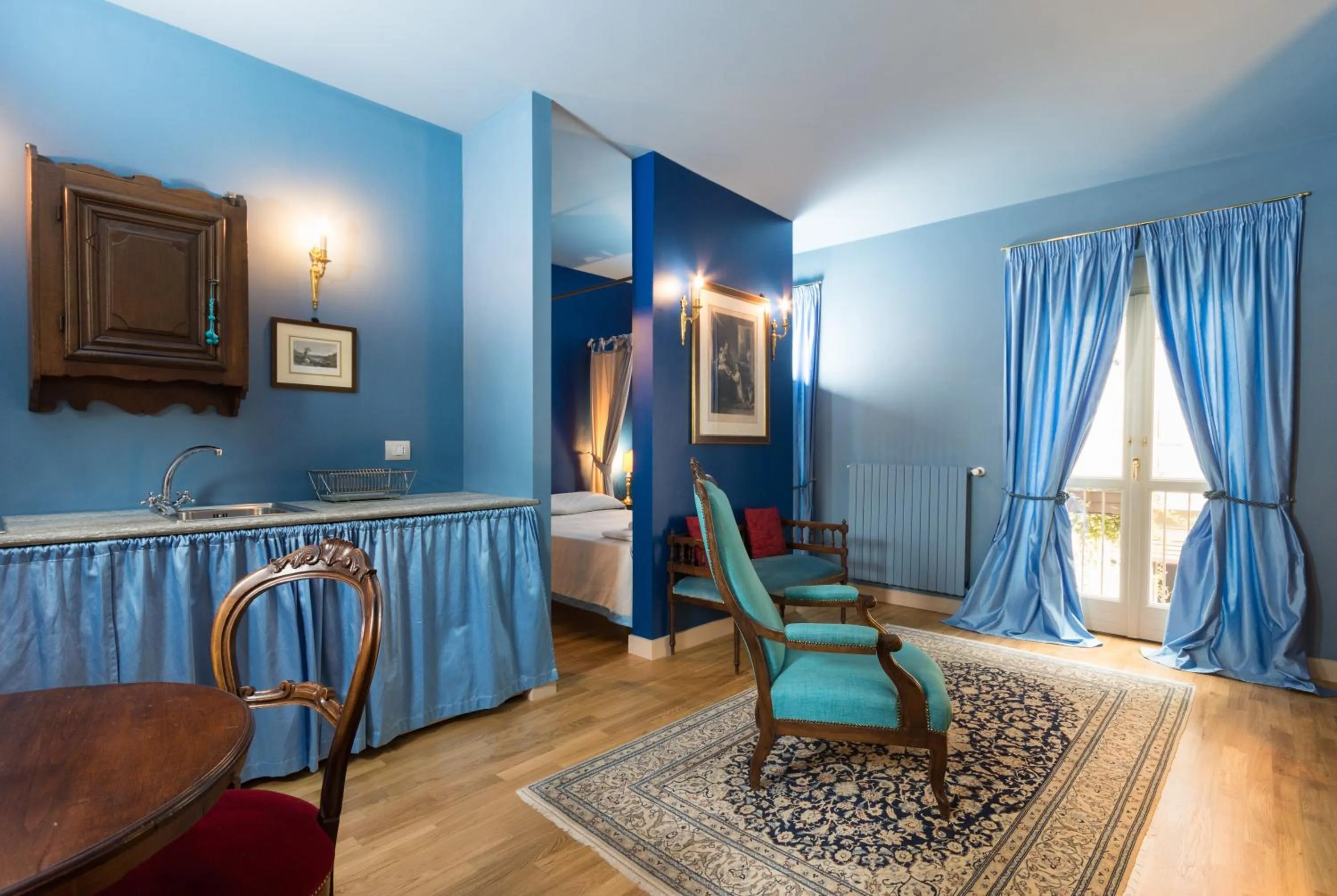 Kitchen or kitchenette in Porta Palace Apartments