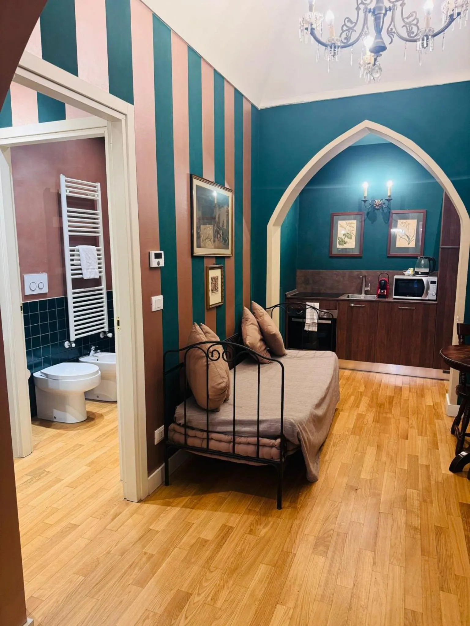 Seating area in Porta Palace Apartments