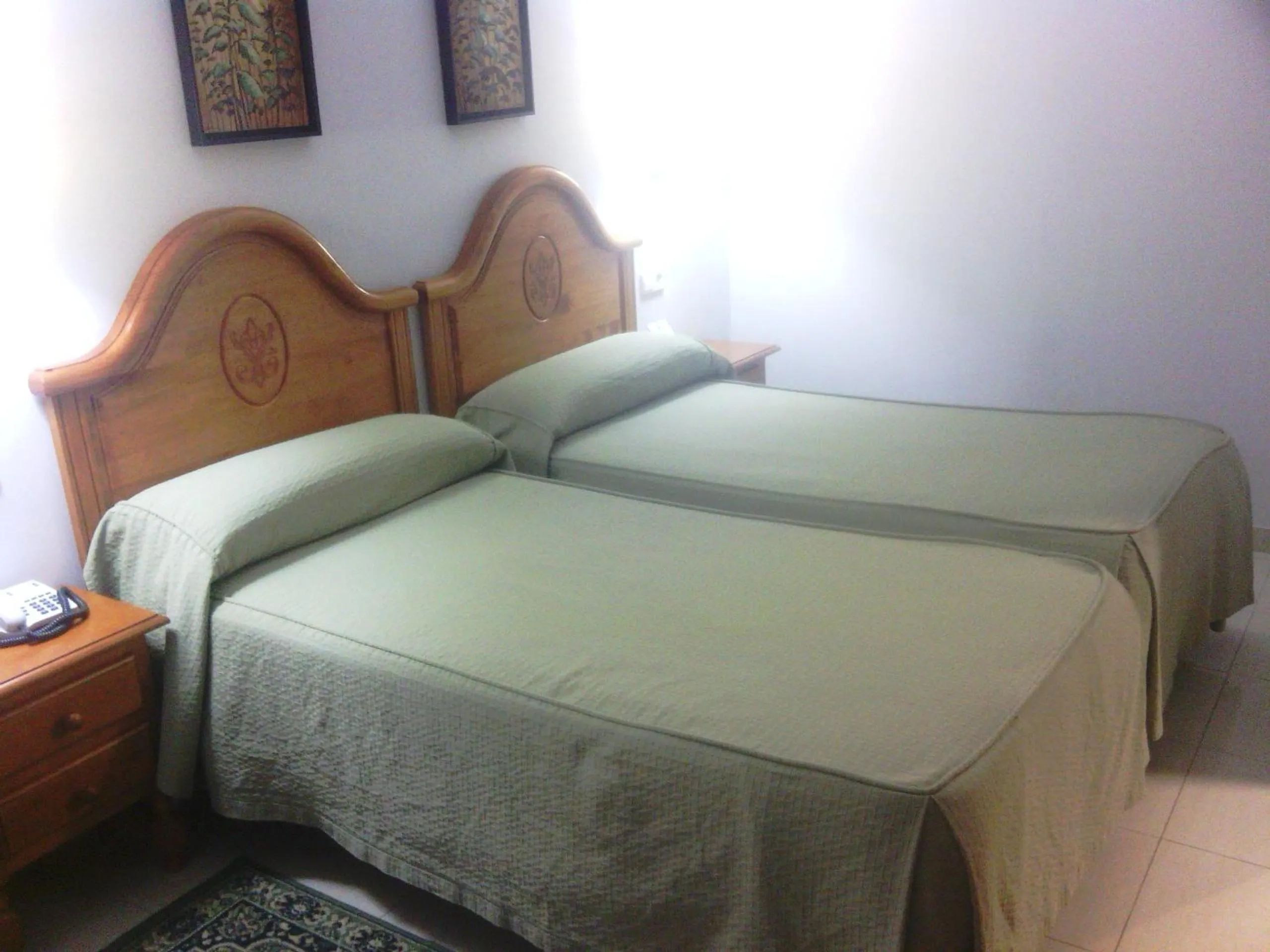Bed in Hotel Goya