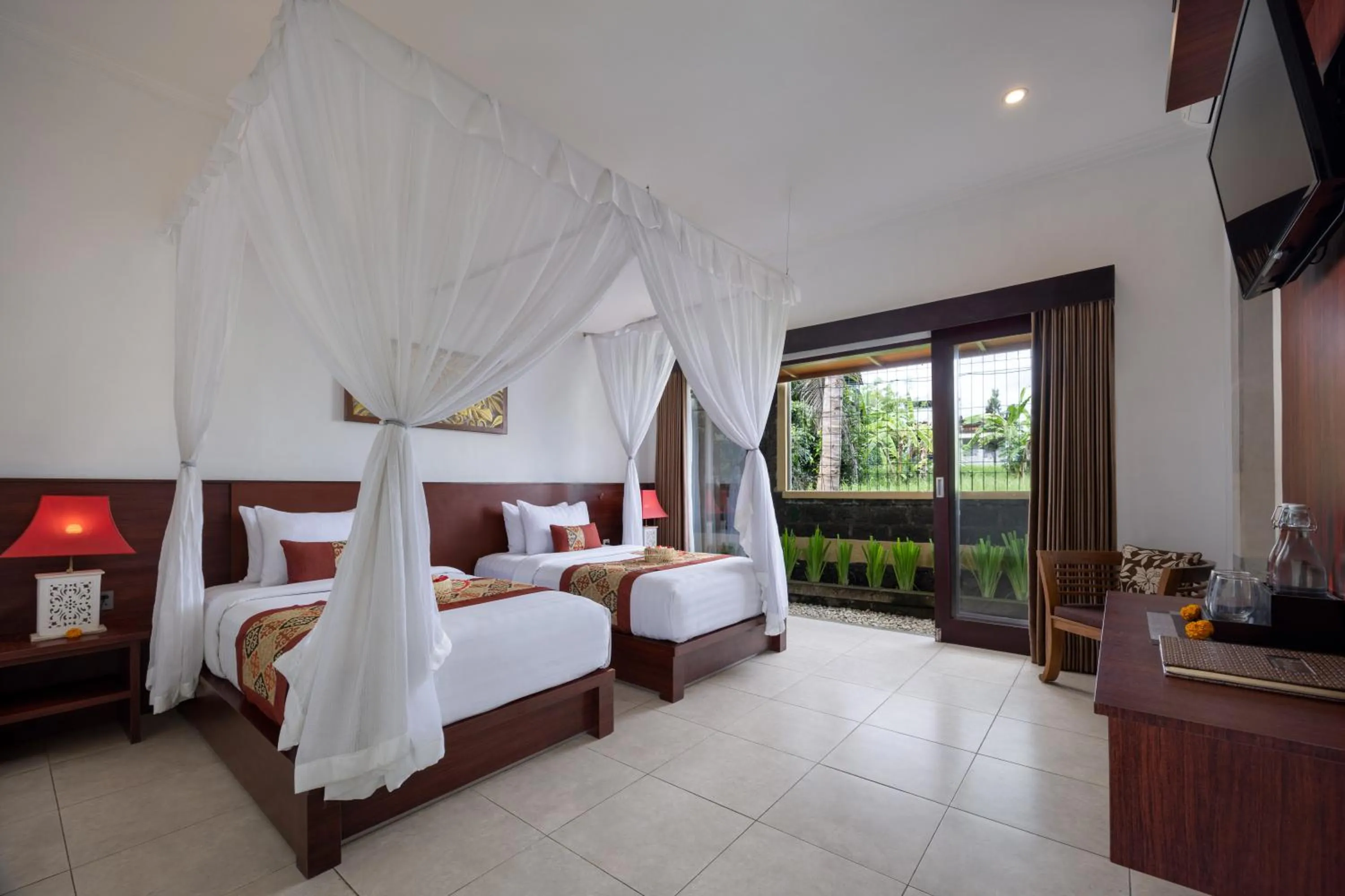 Bed in Griya Shanti Villas & Spa