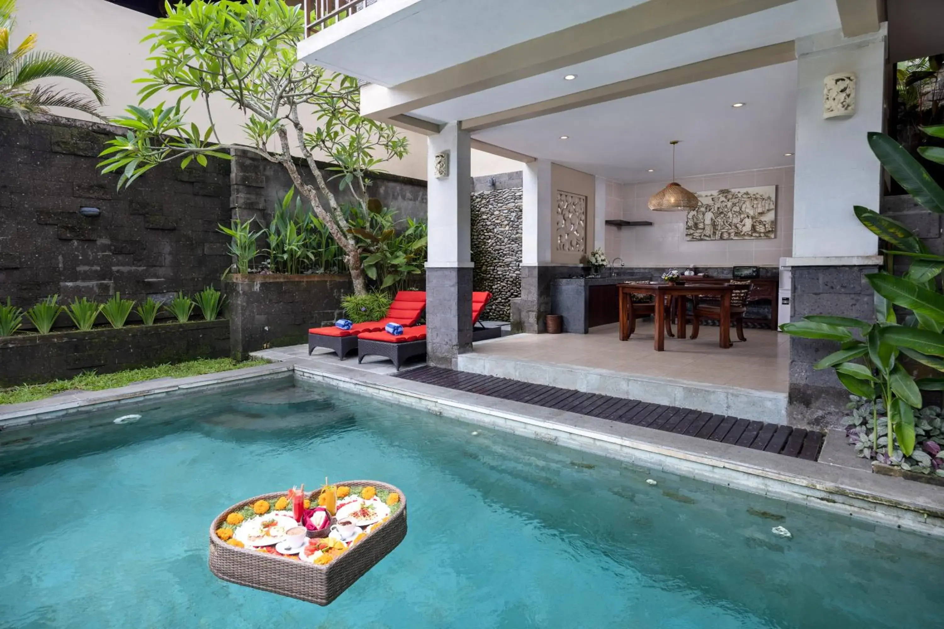 Patio in Griya Shanti Villas & Spa Patio in Griya Shanti Villas & Spa