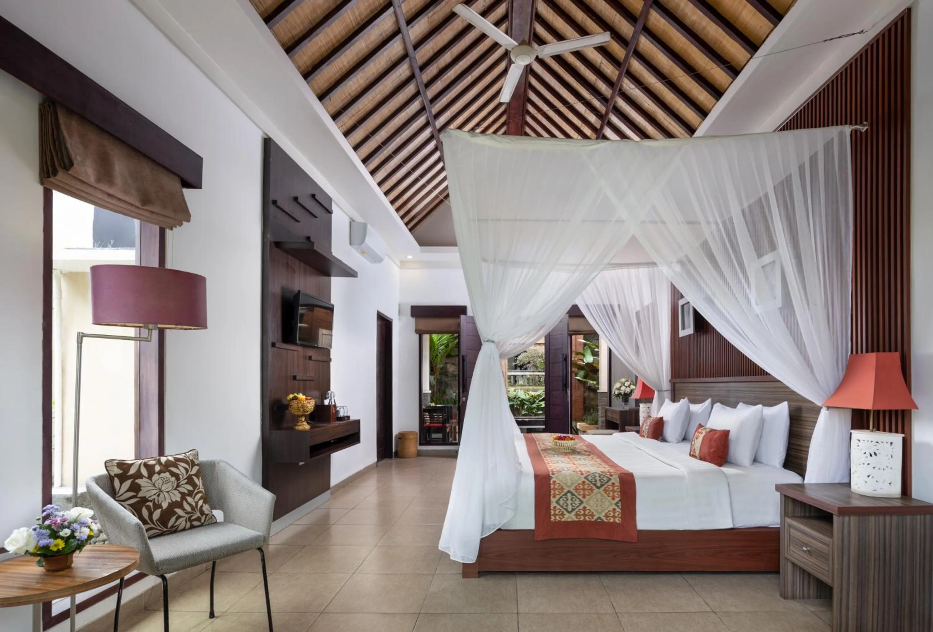 Bed in Griya Shanti Villas & Spa