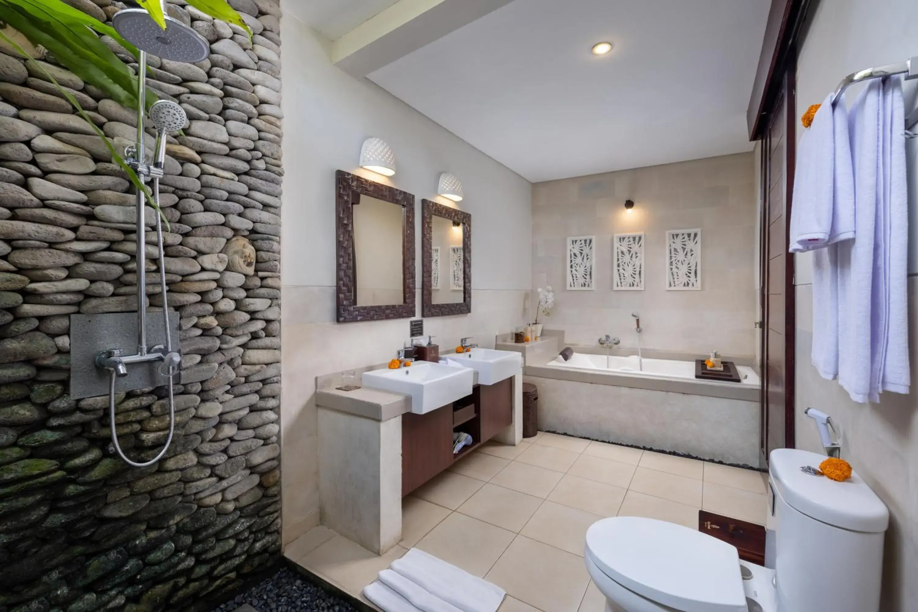 Bathroom in Griya Shanti Villas & Spa Bathroom in Griya Shanti Villas & Spa