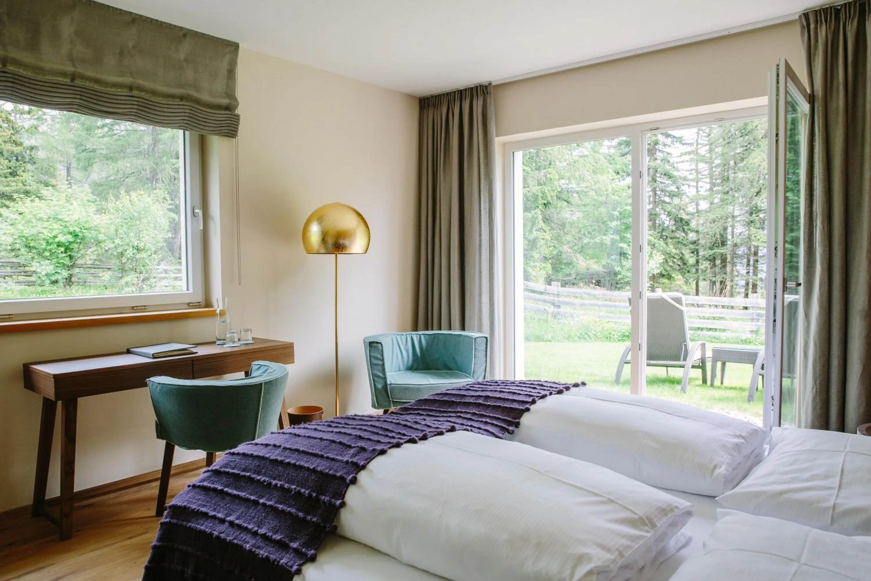 Garden view, Bed in Terra - The Magic Place Relais & Châteaux