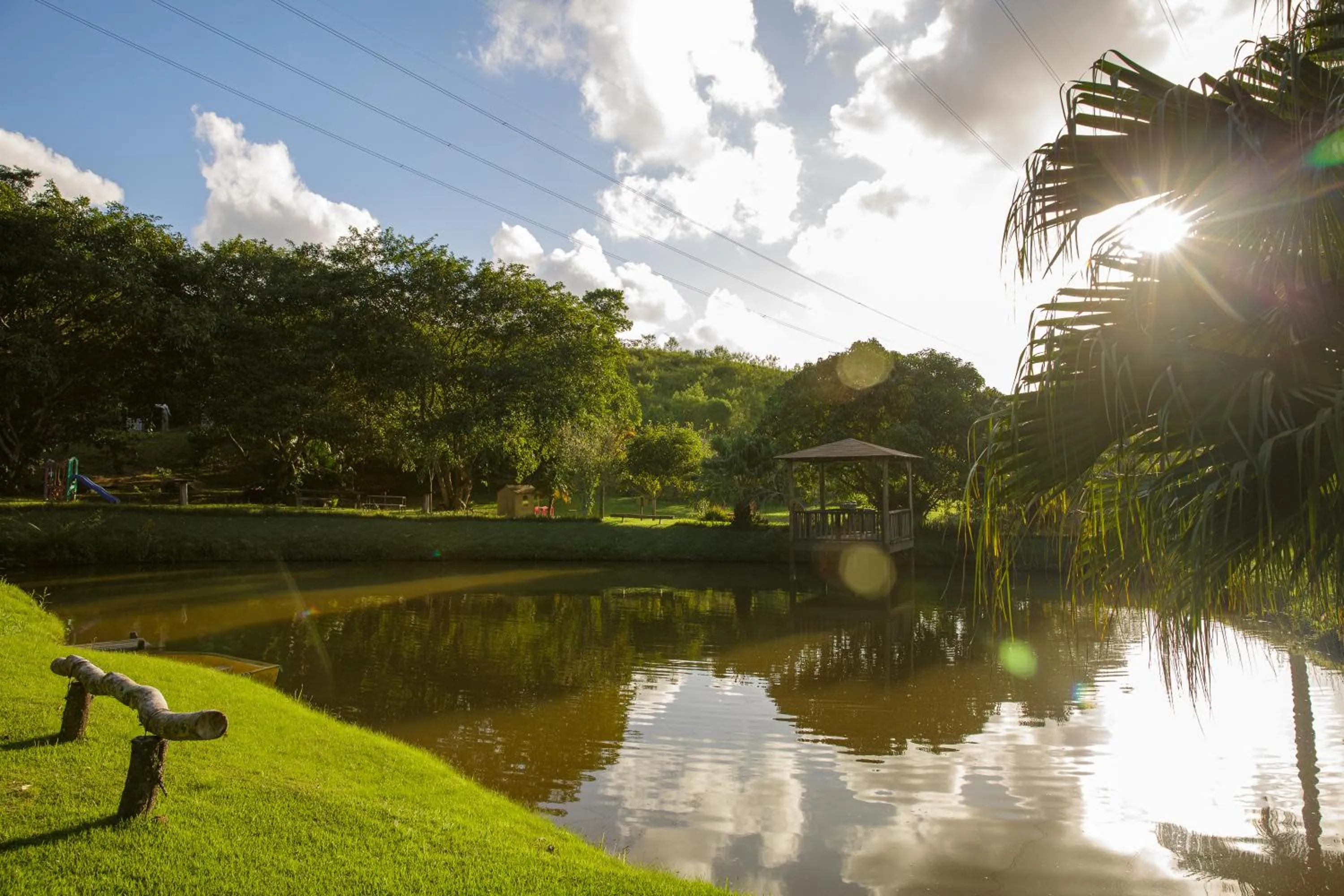 Lake view in Pousada das Bromélias