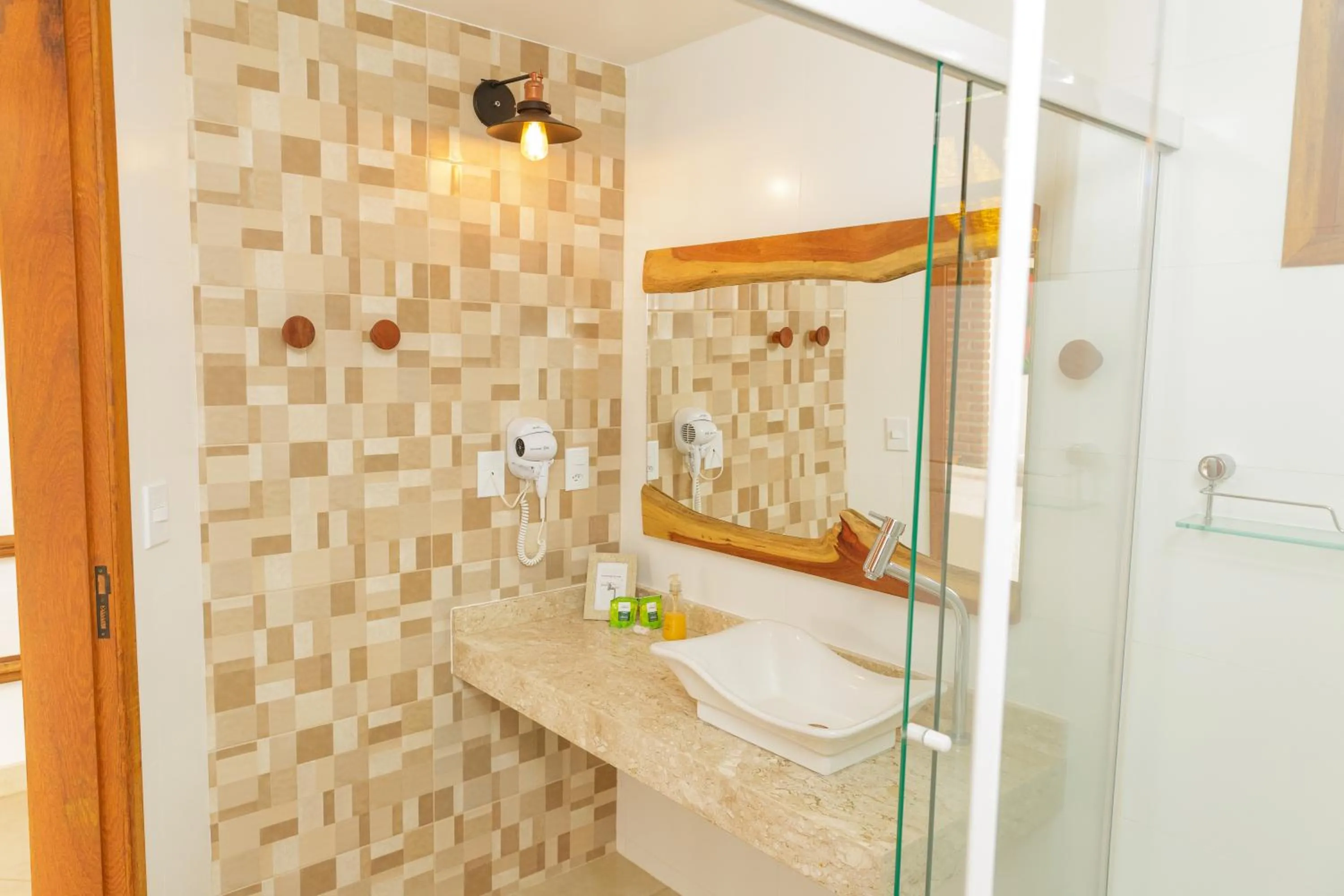 Bathroom in Pousada das Bromélias