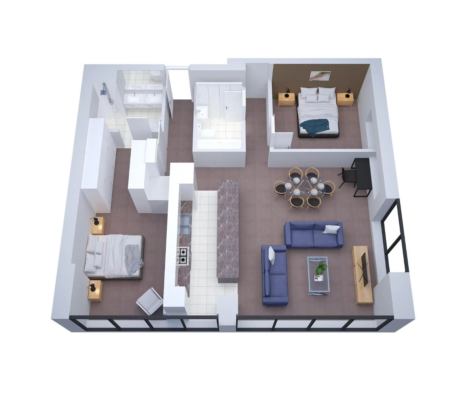 Floor plan in Corporate Keys - Freshwater Place