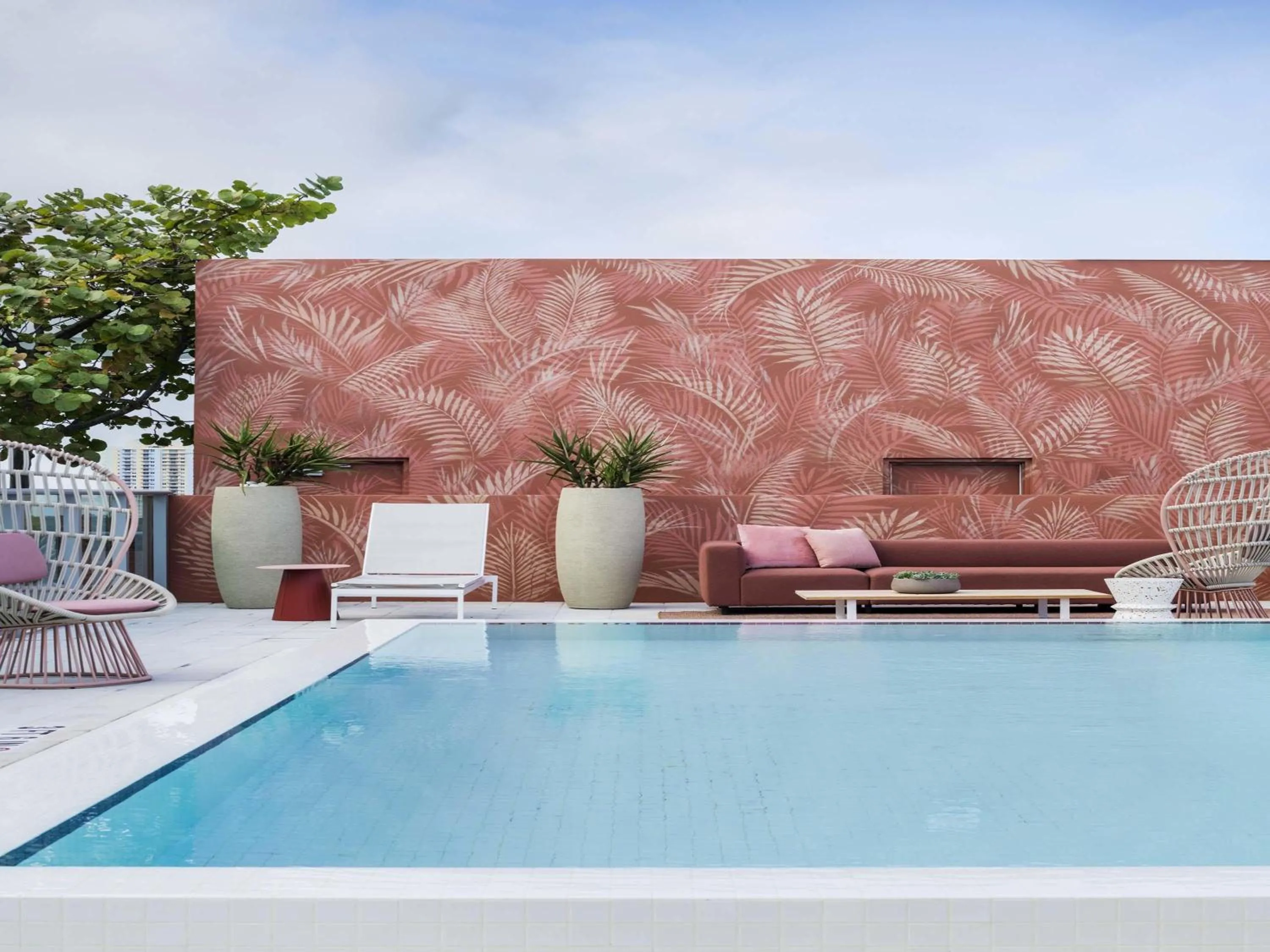 Pool view in Novotel Miami Brickell