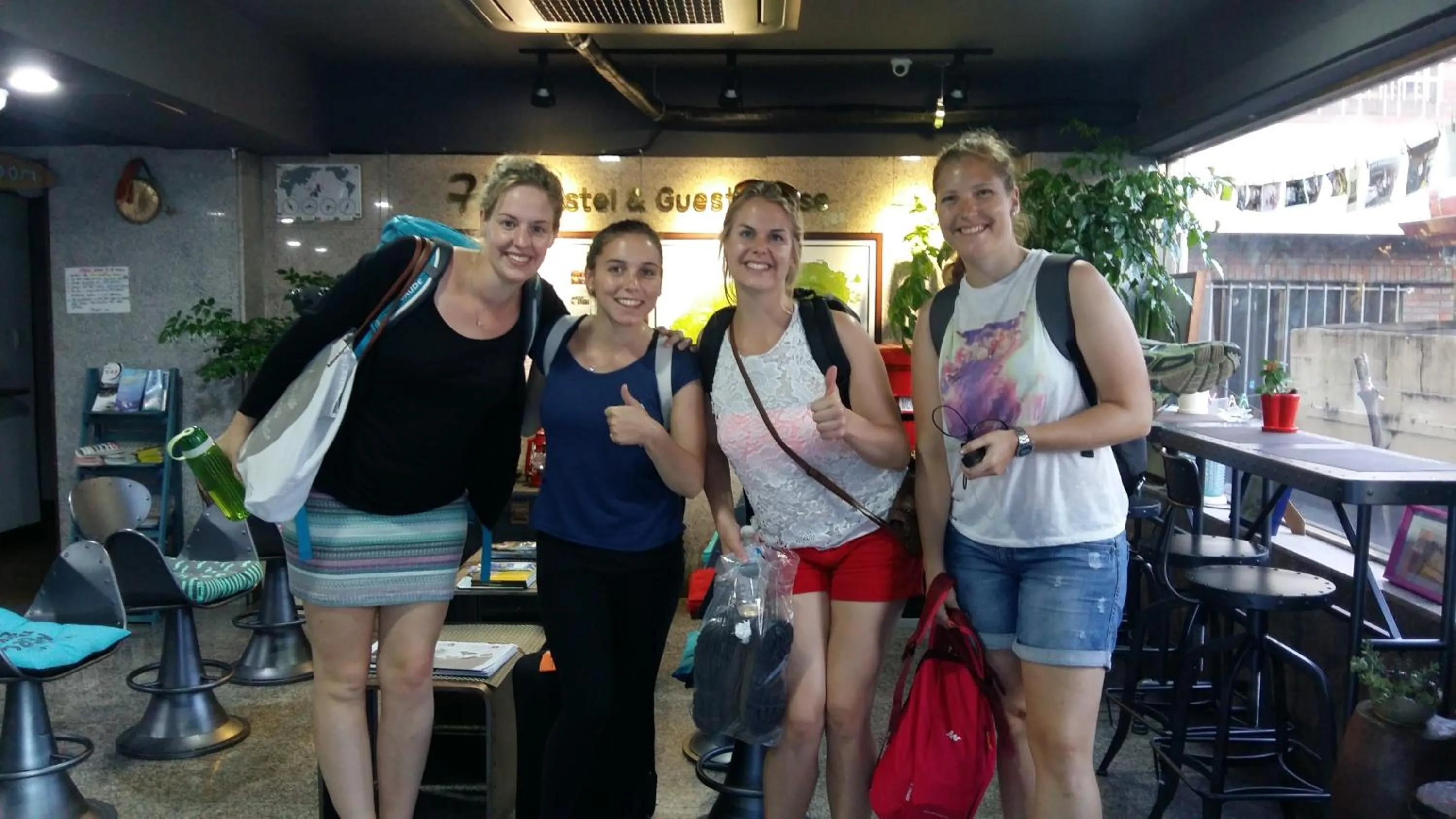 group of guests in Gudeok Guesthouse