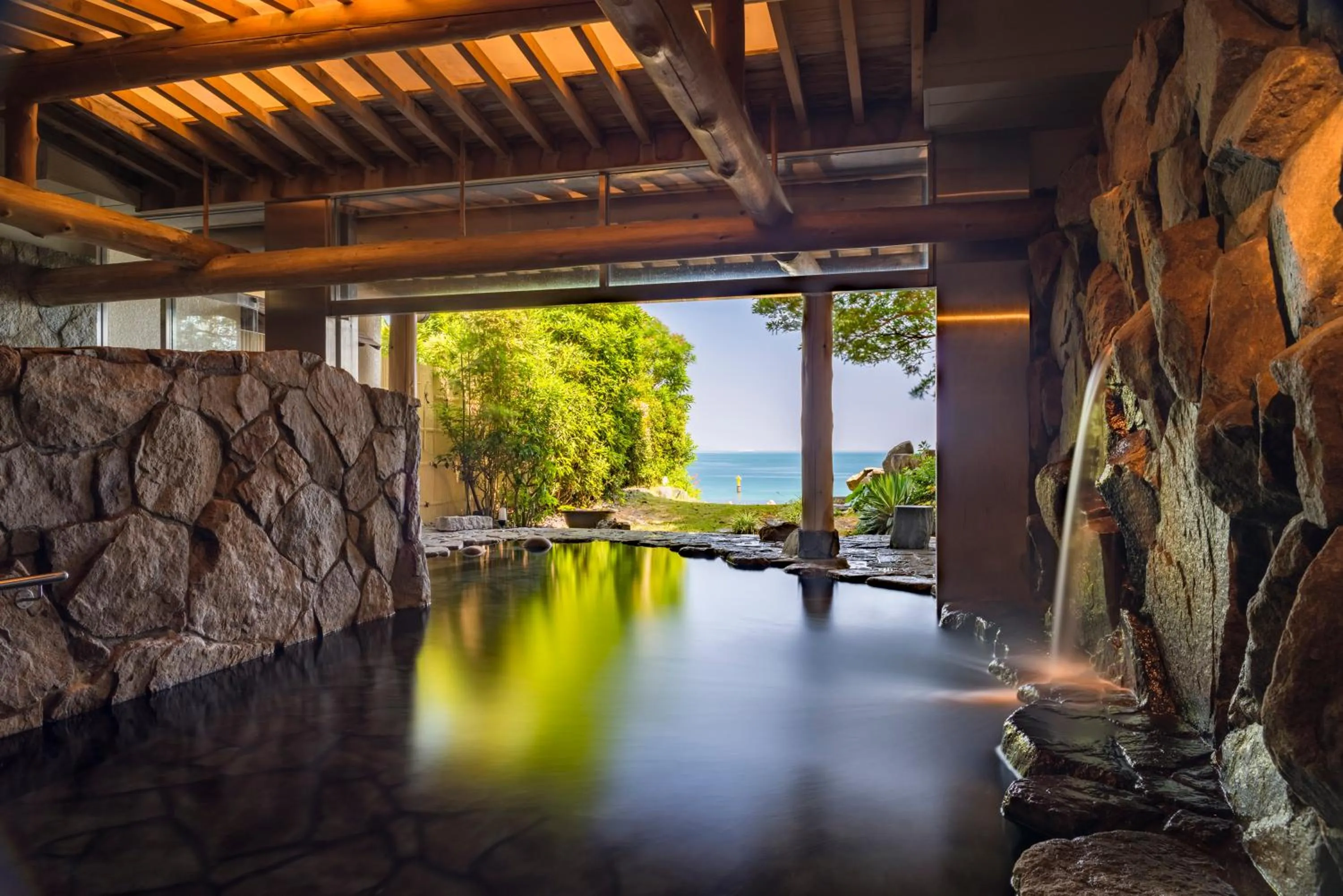 Hot Spring Bath in AoAwo Naruto Resort