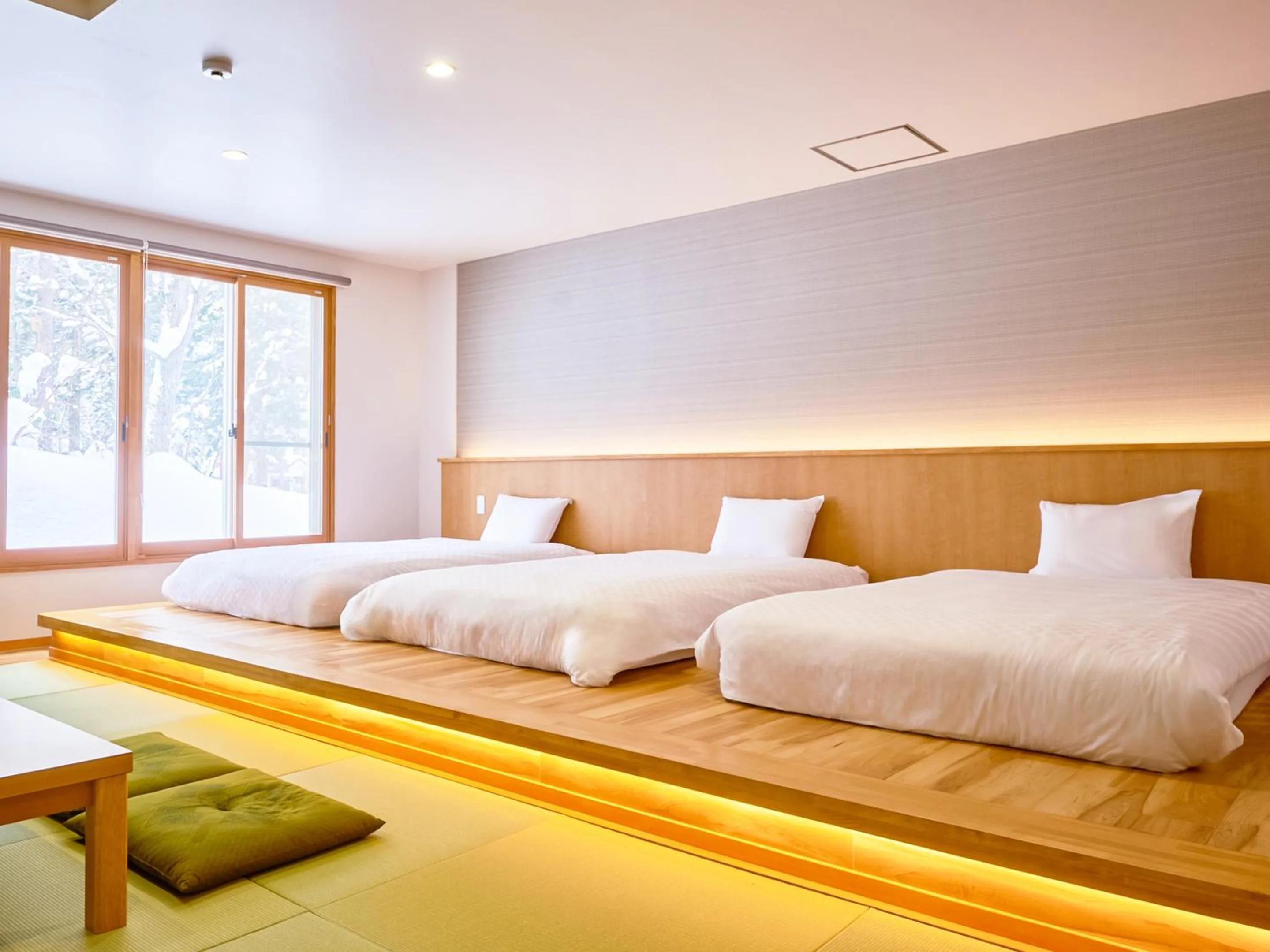 Bed in Hotel Abest Hakuba Resort