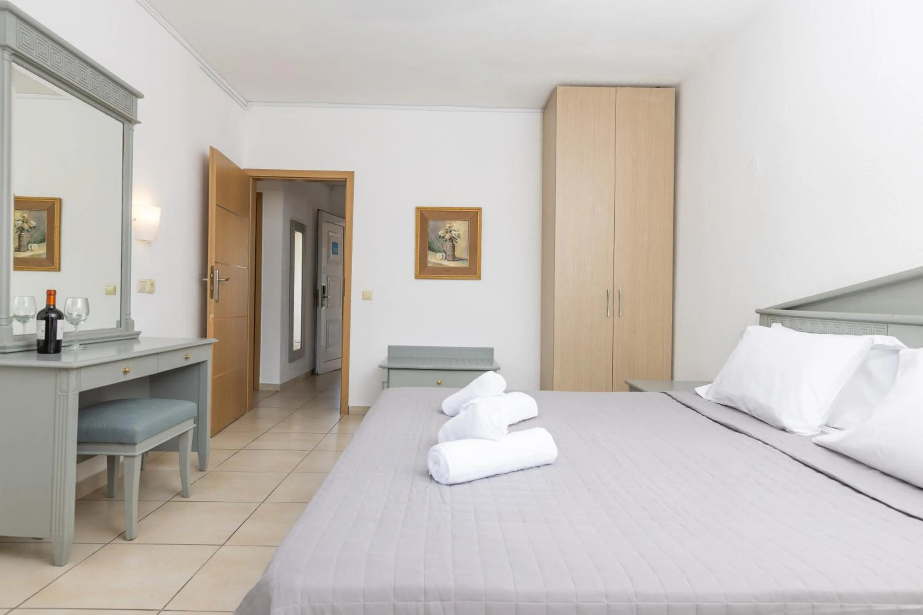 Bed in Sandy Beach Resort - Rizos Resort