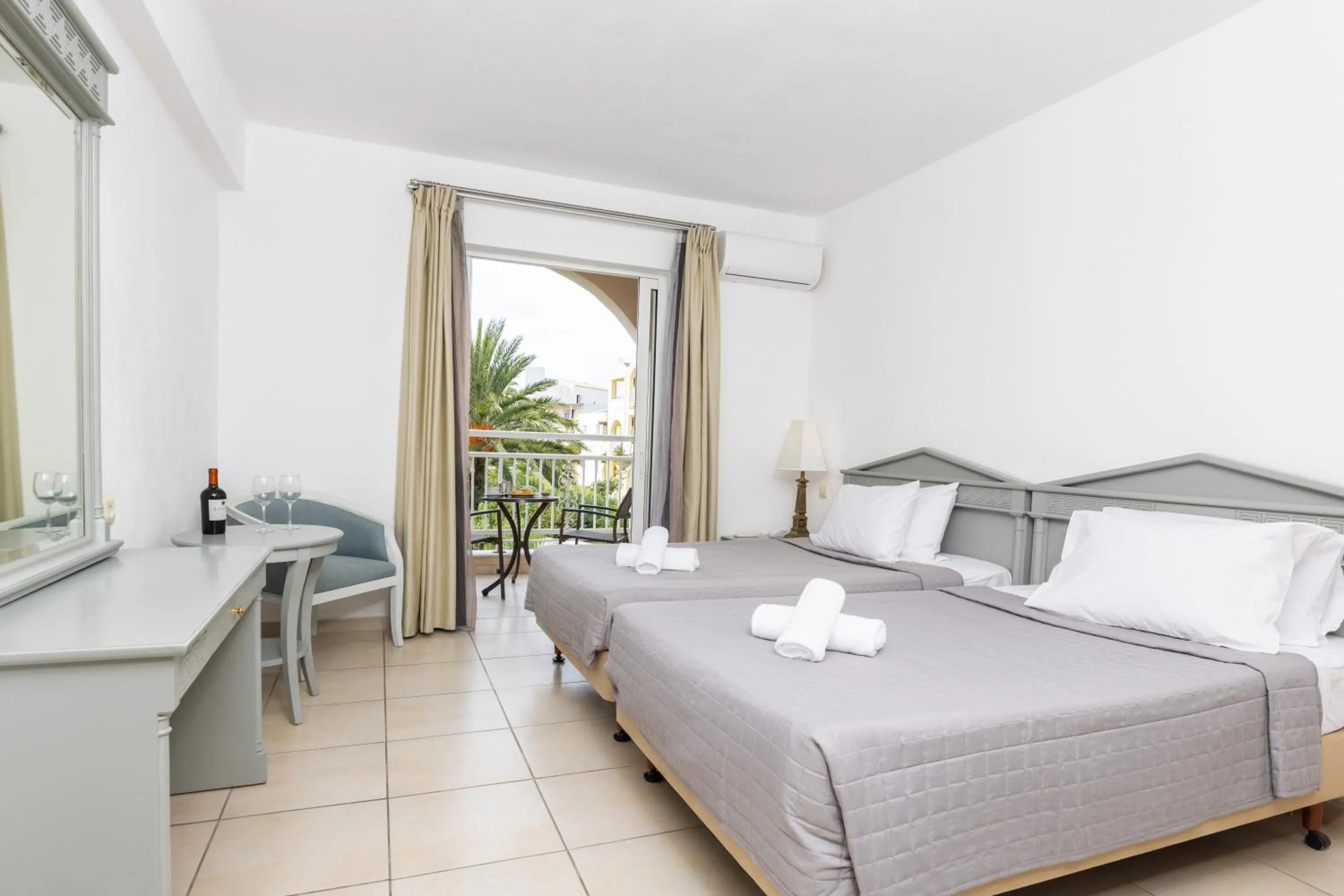 Bed in Sandy Beach Resort - Rizos Resort