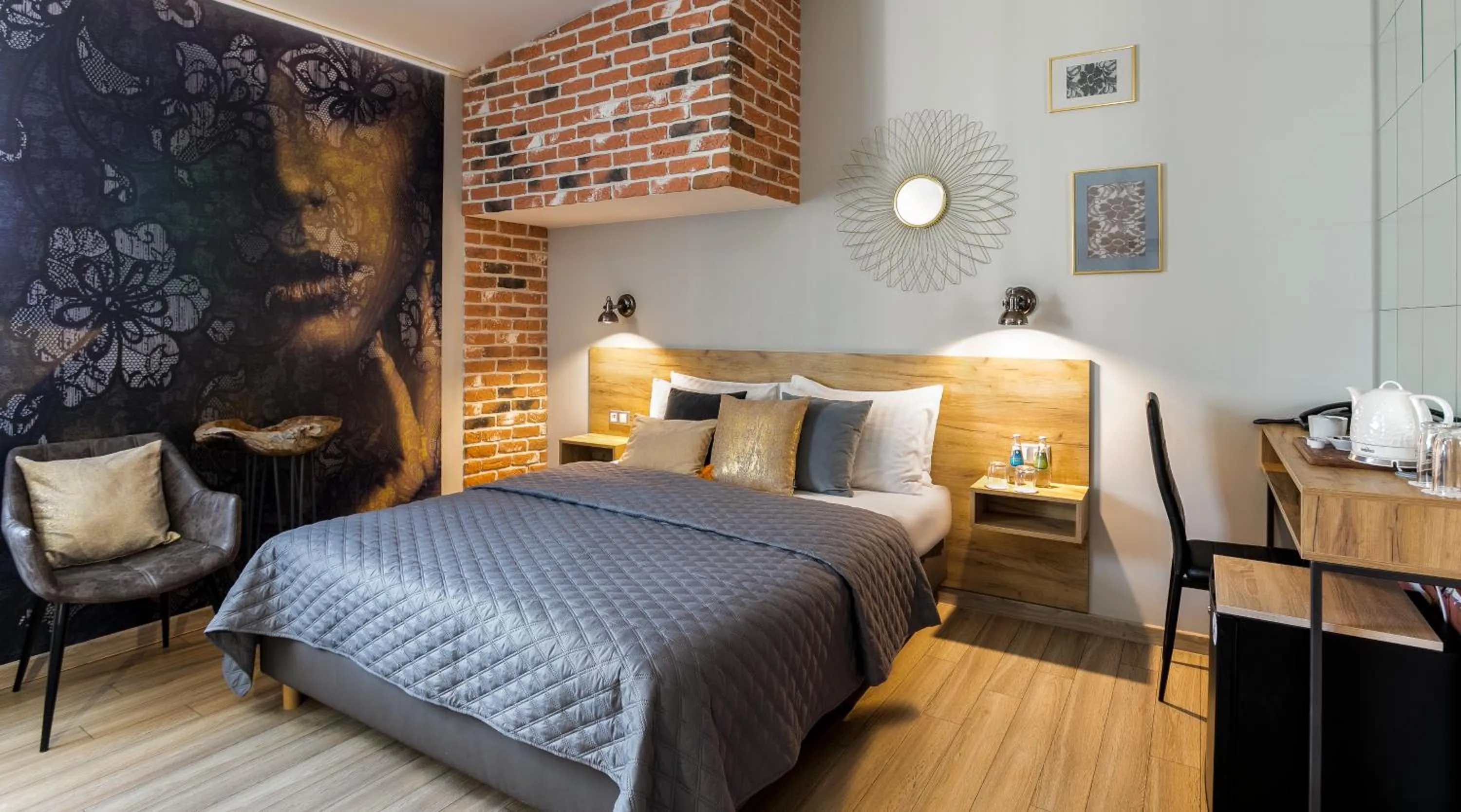 Bed in Art & Garden Residence