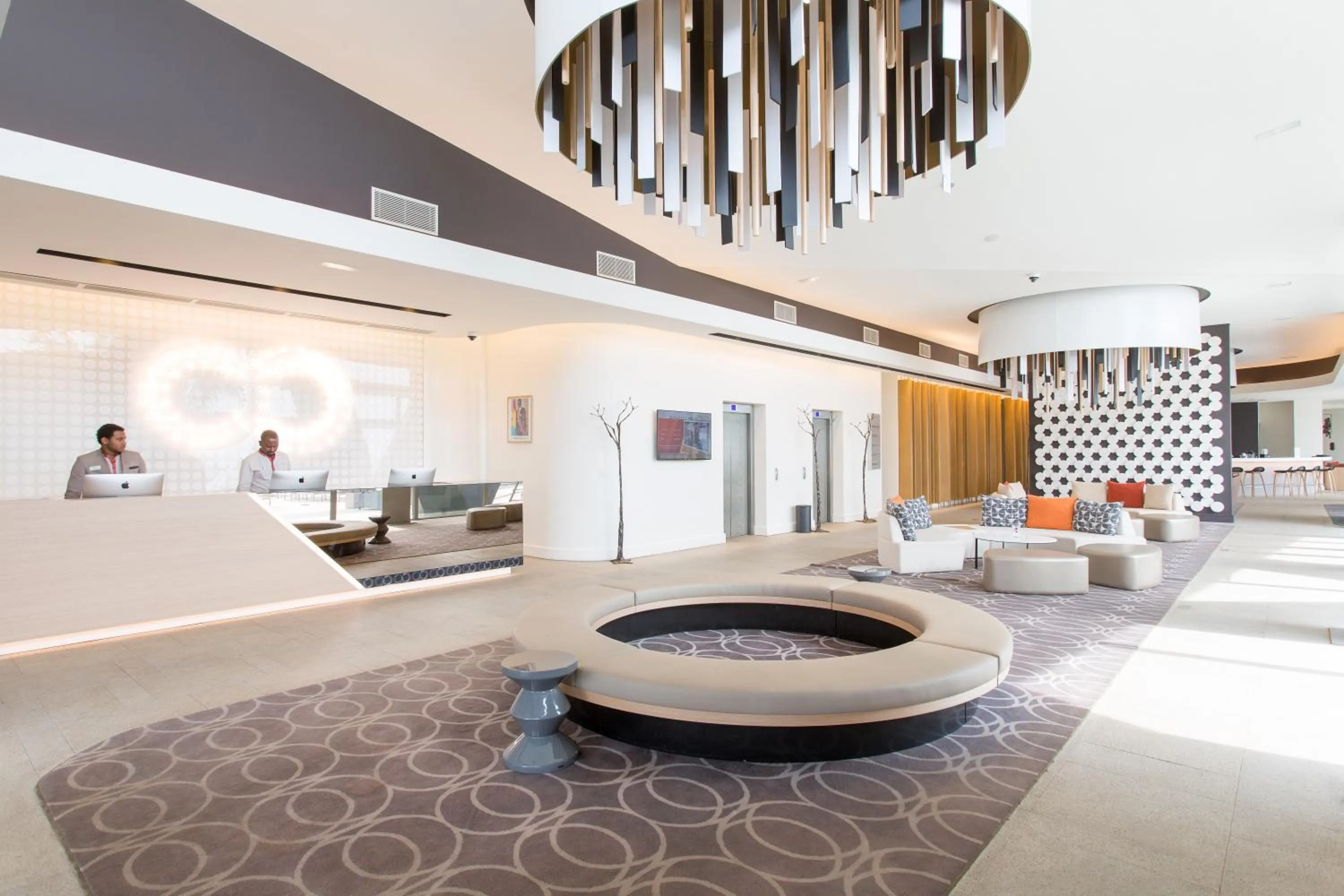 Lobby or reception in Noom Hotel Conakry