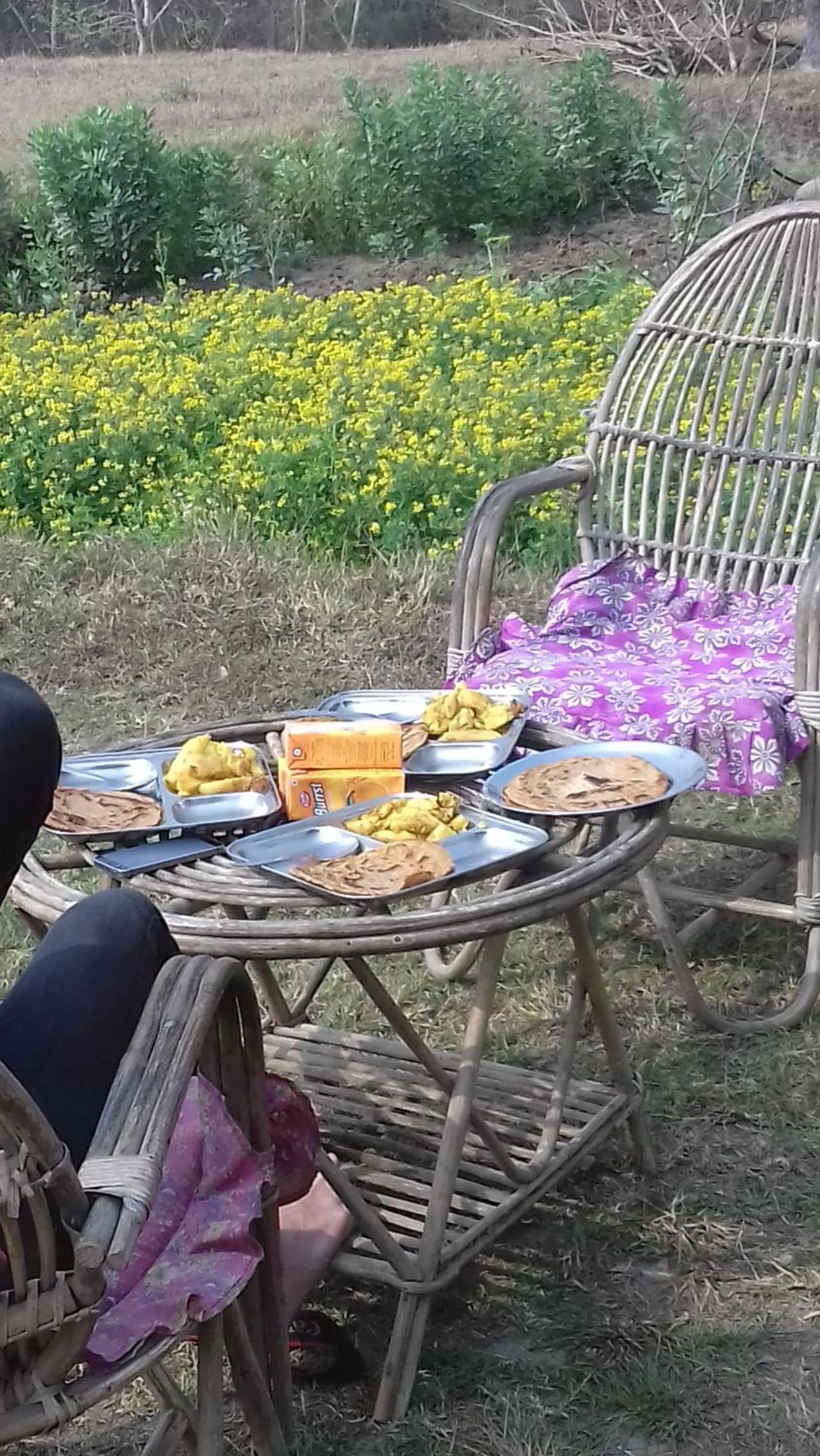 Breakfast in Shanta Ghar A Rustic Guesthouse