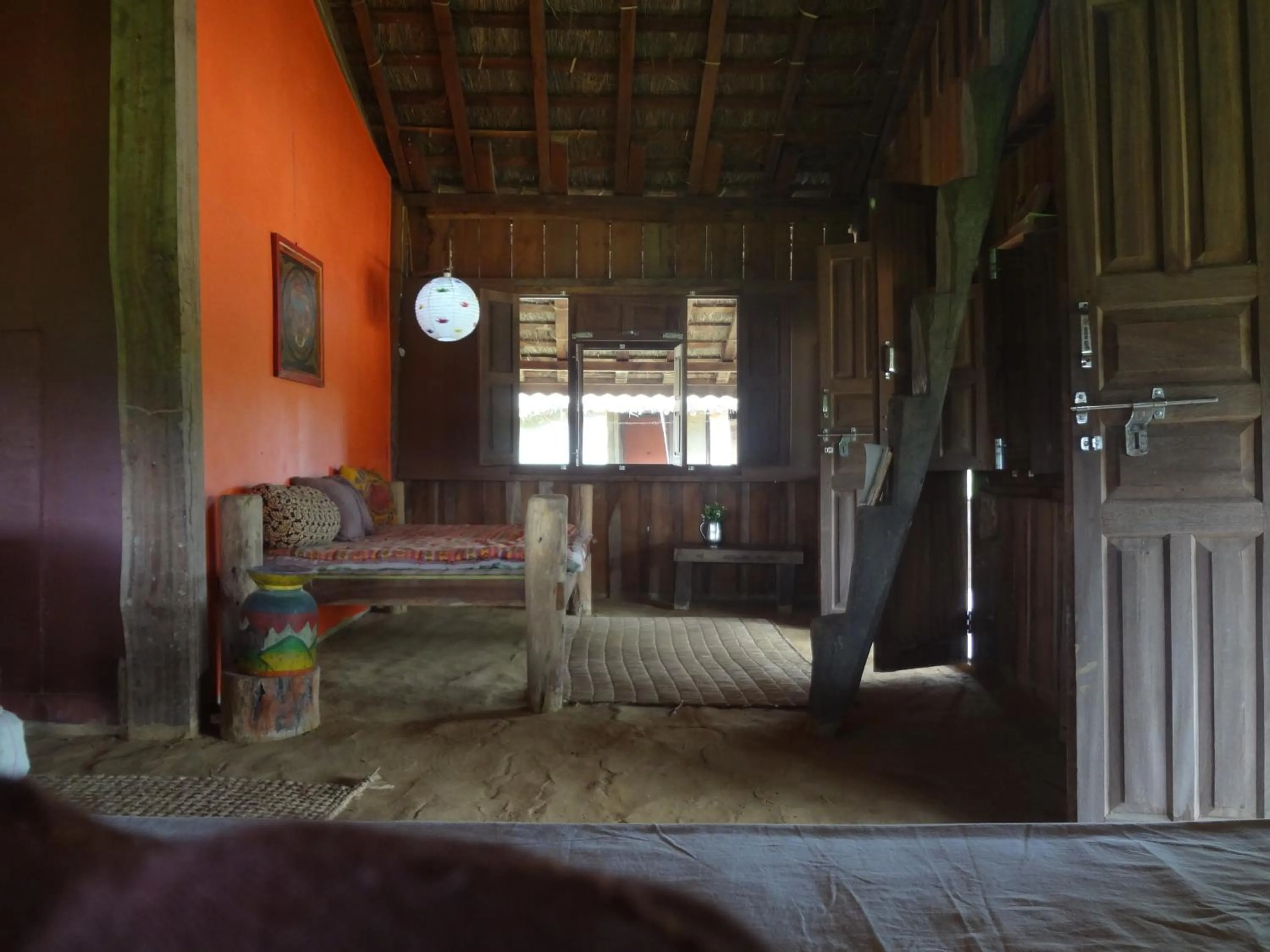 Bed in Shanta Ghar A Rustic Guesthouse