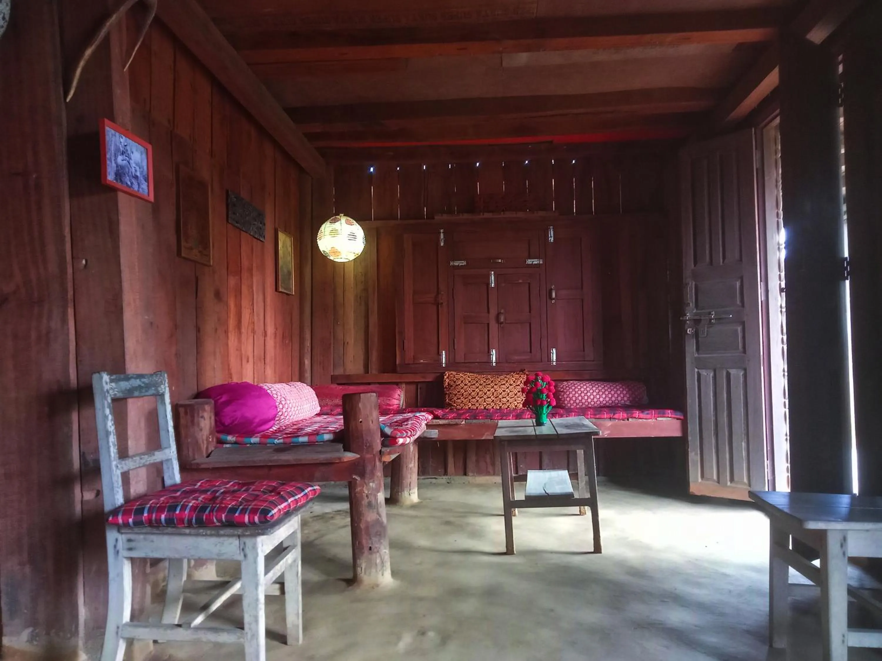 Seating area in Shanta Ghar A Rustic Guesthouse