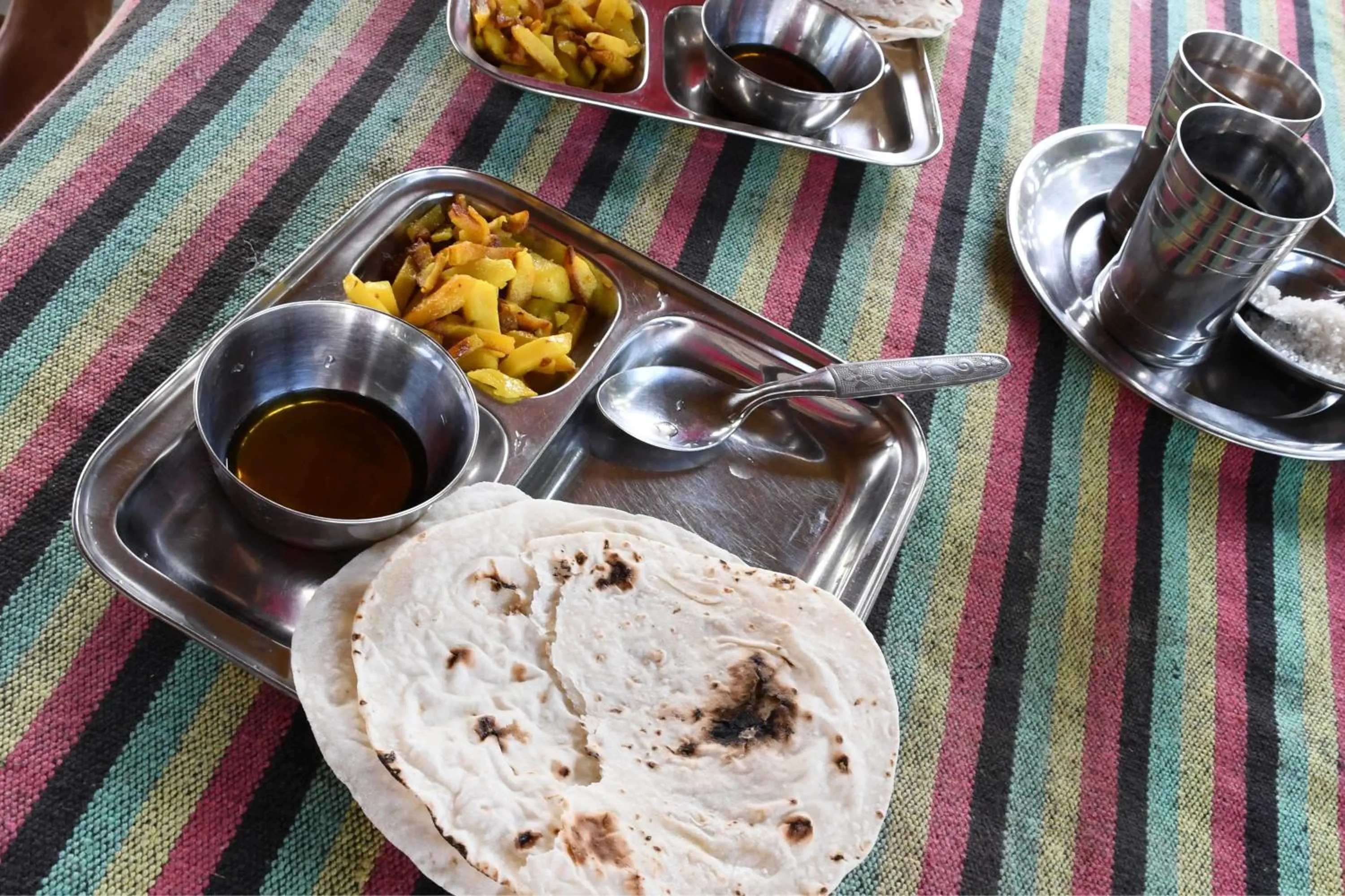 Breakfast in Shanta Ghar A Rustic Guesthouse