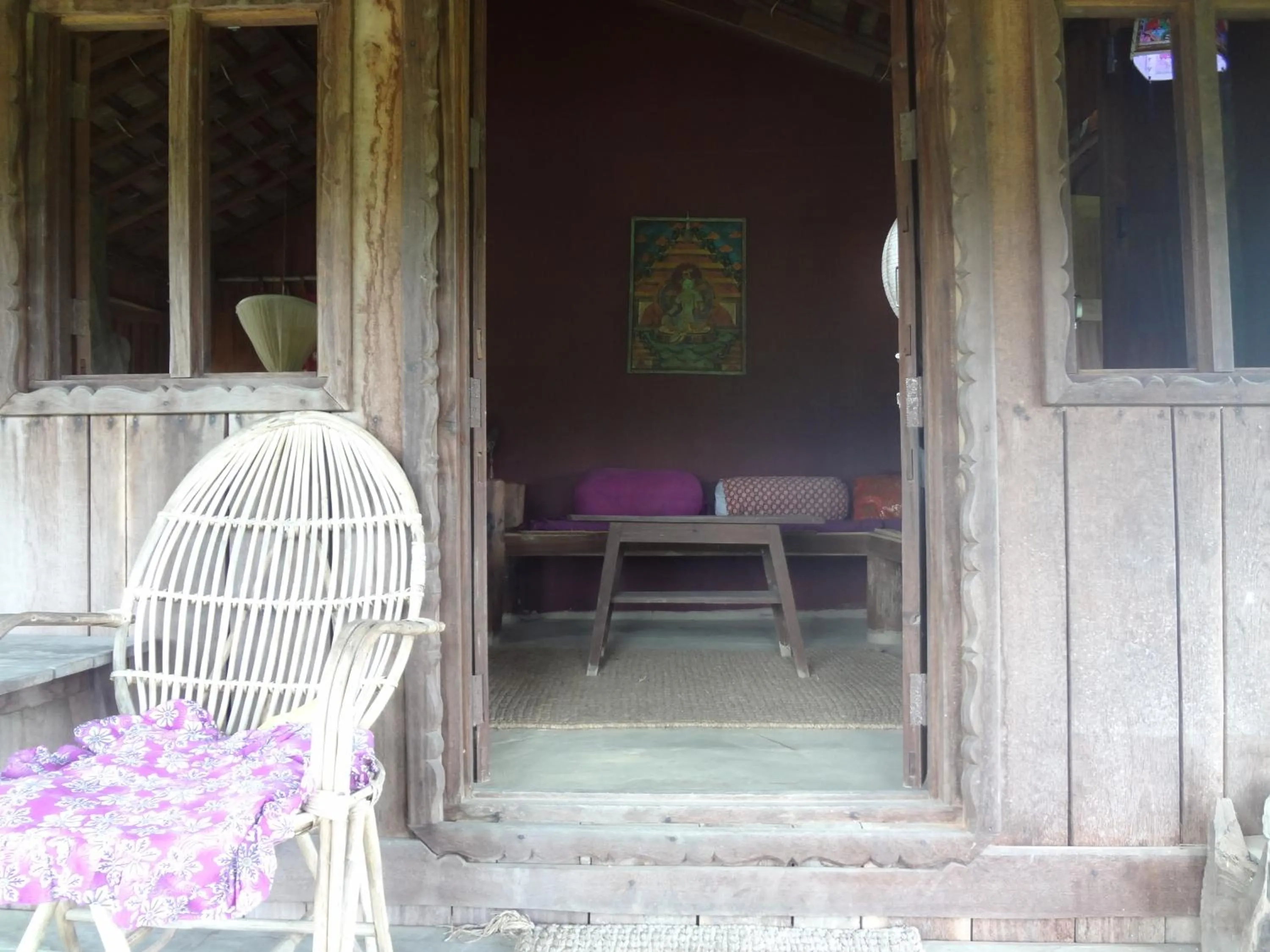 Bed in Shanta Ghar A Rustic Guesthouse