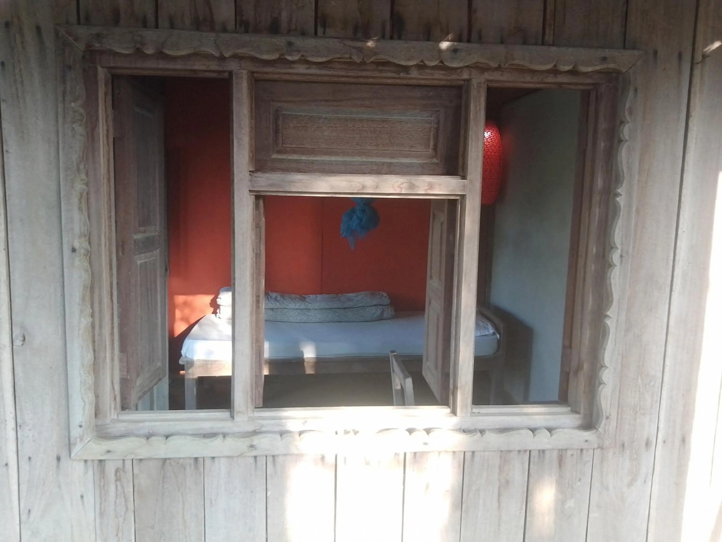 Bed in Shanta Ghar A Rustic Guesthouse