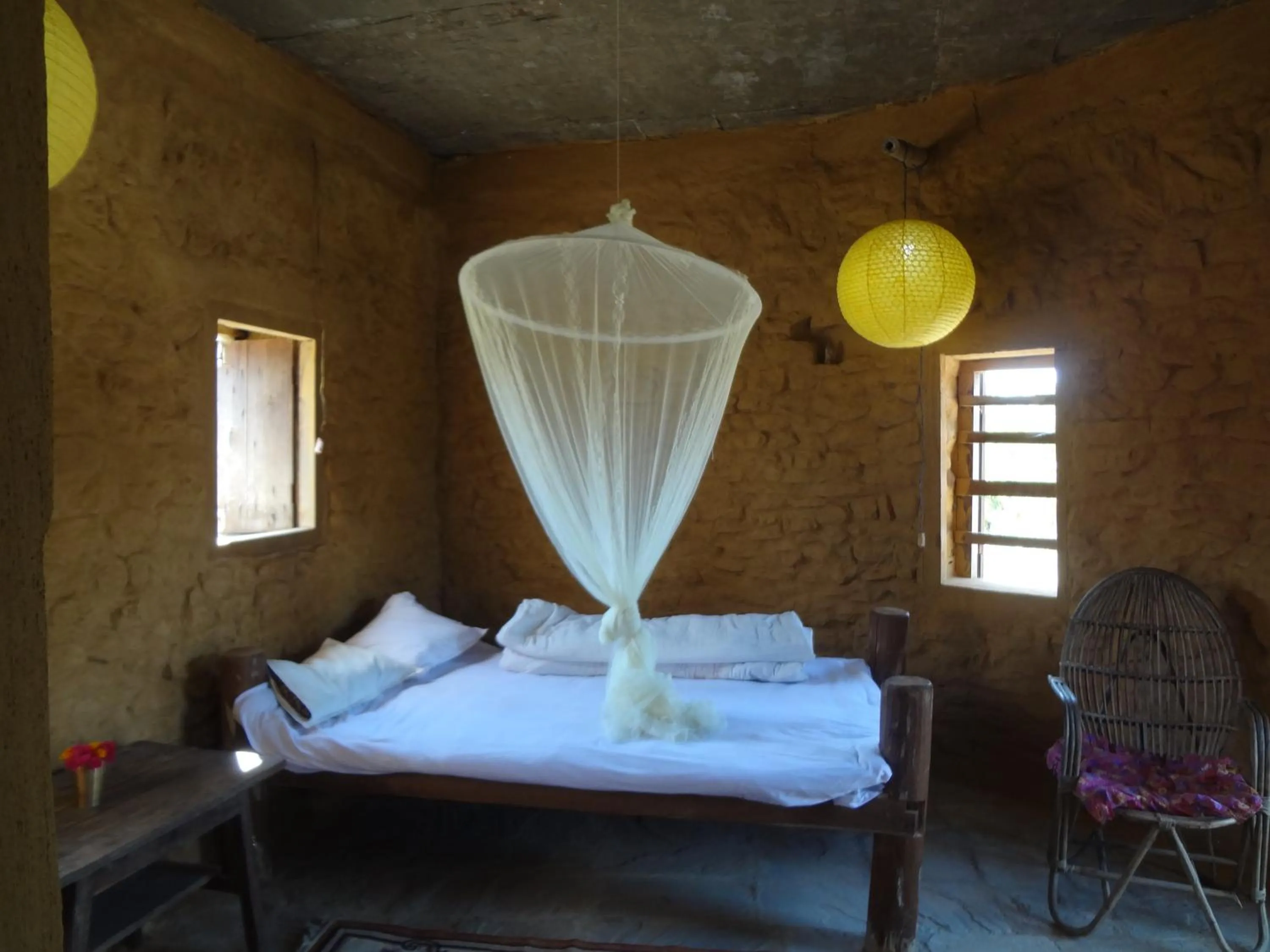 Bedroom, Bed in Shanta Ghar A Rustic Guesthouse