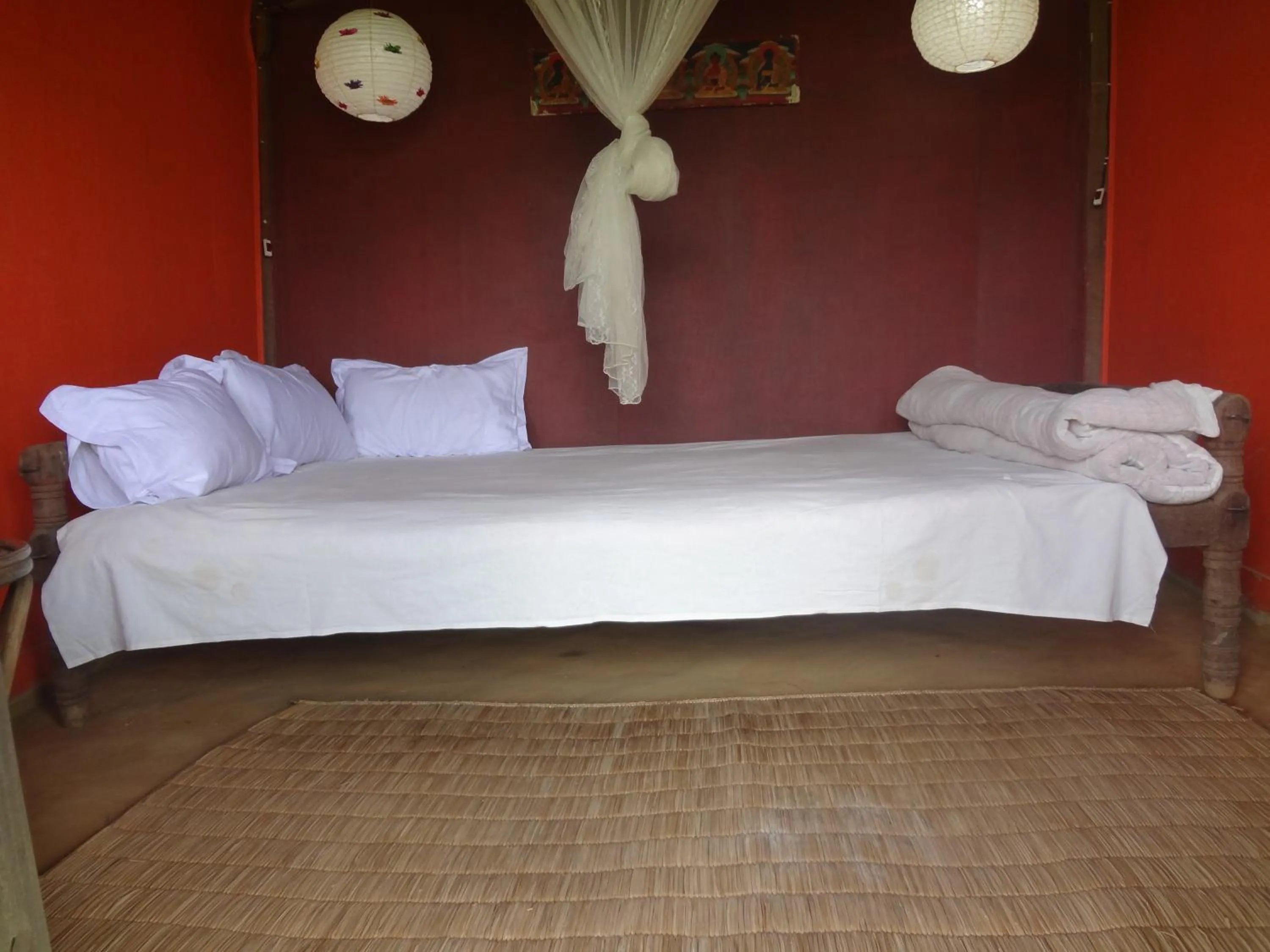 Bedroom, Bed in Shanta Ghar A Rustic Guesthouse