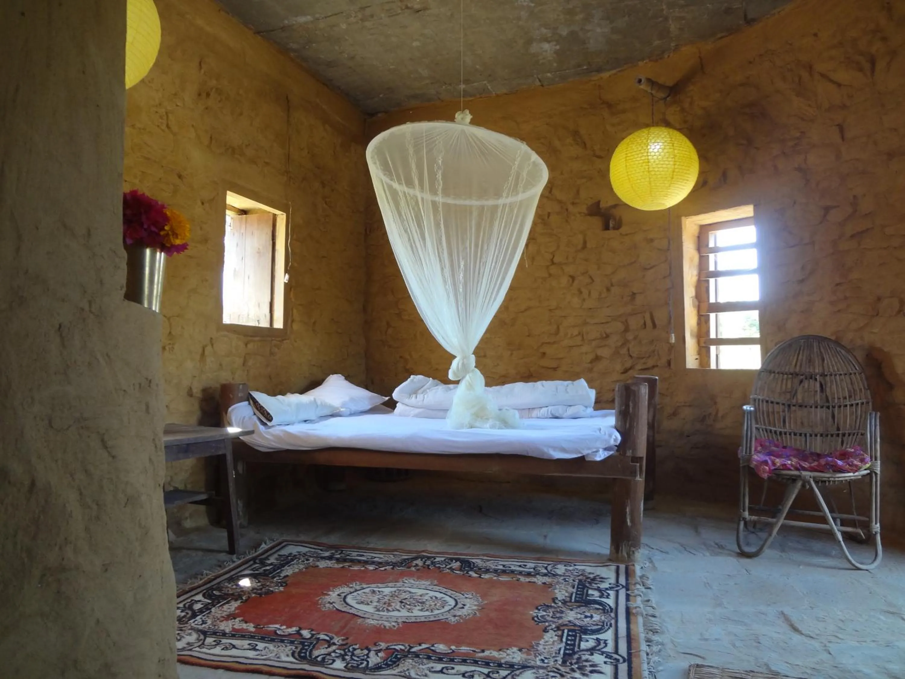 Bedroom, Bed in Shanta Ghar A Rustic Guesthouse