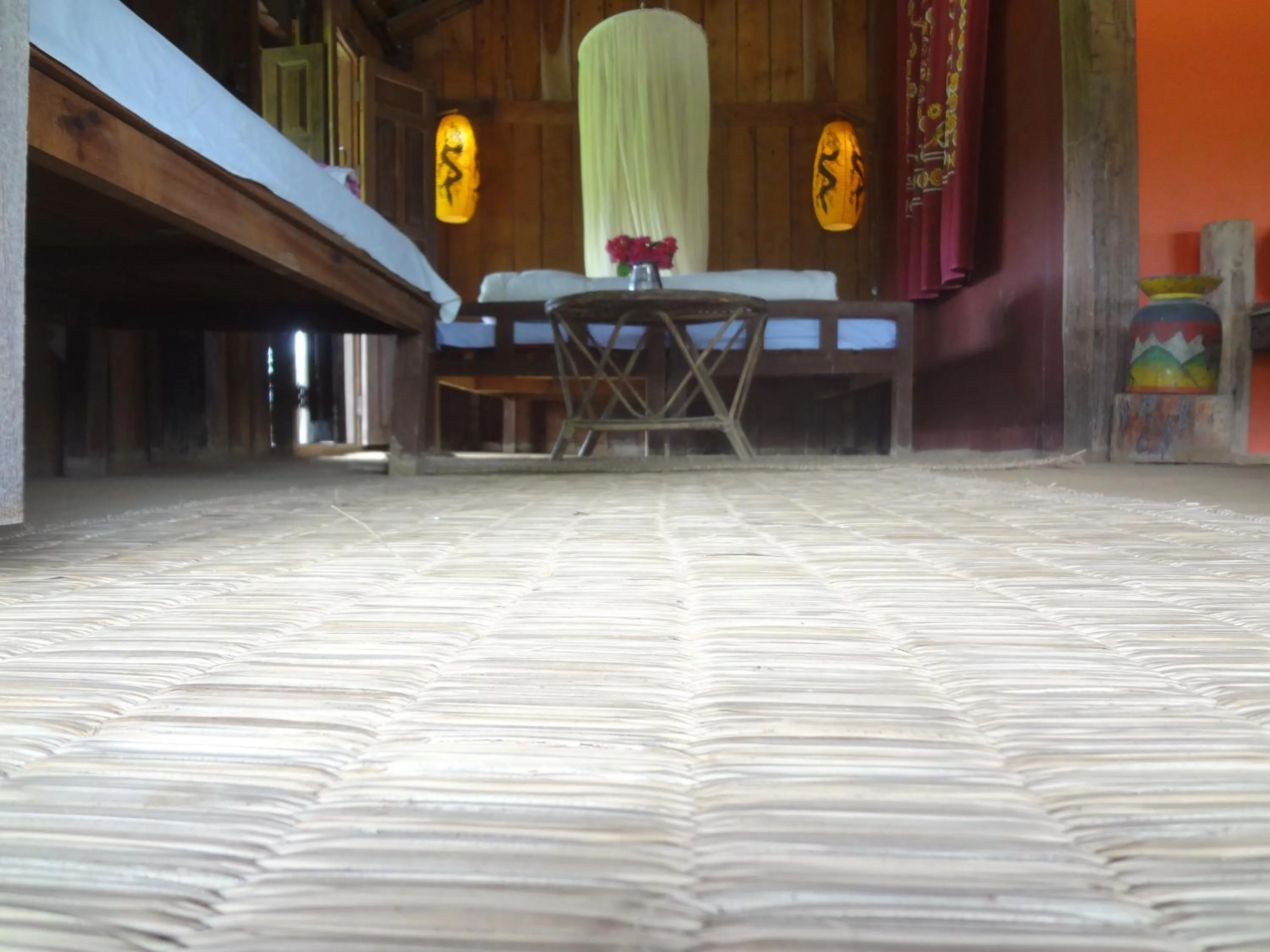 Bed in Shanta Ghar A Rustic Guesthouse