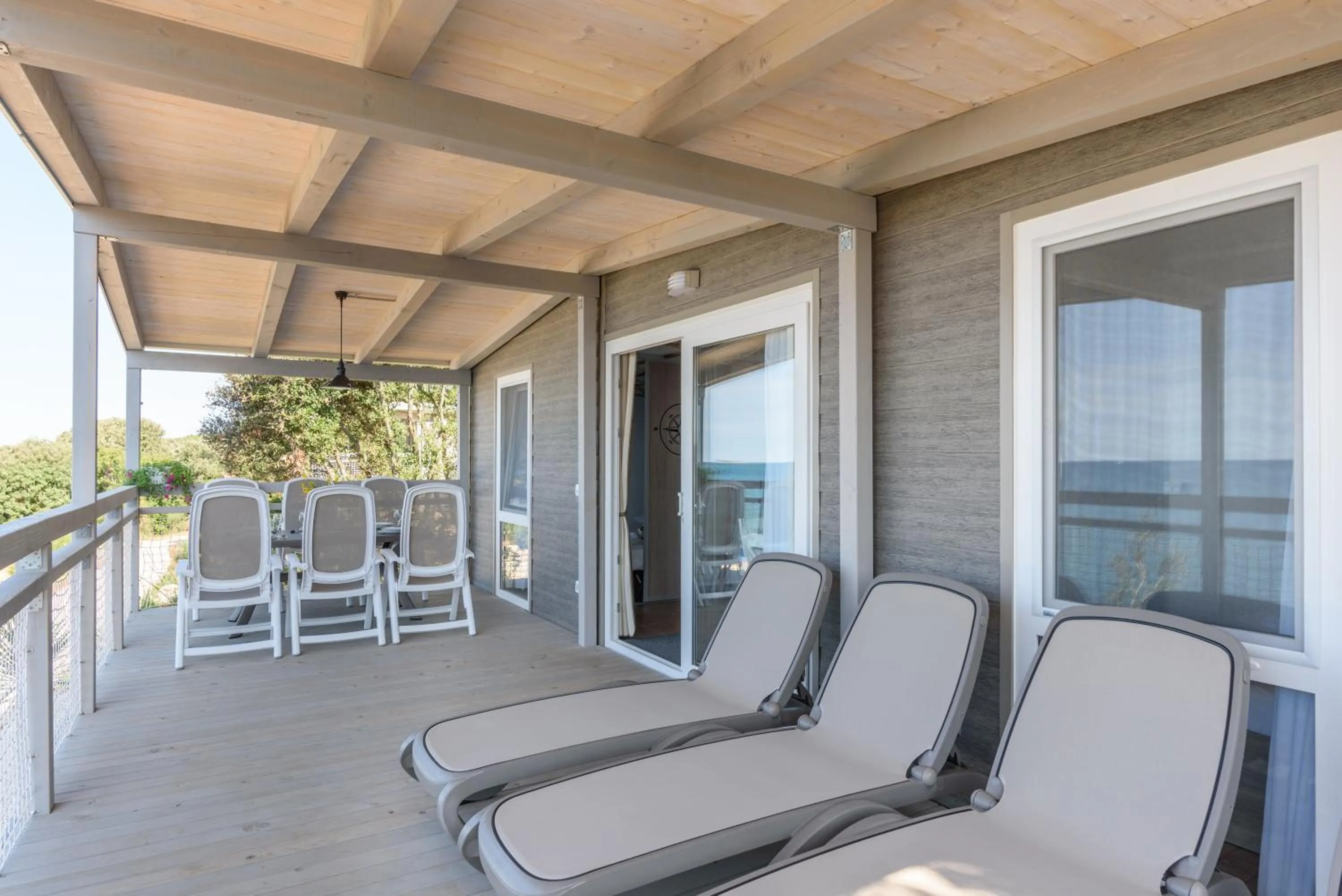 Balcony/Terrace in Maistra Camping Veštar Mobile homes