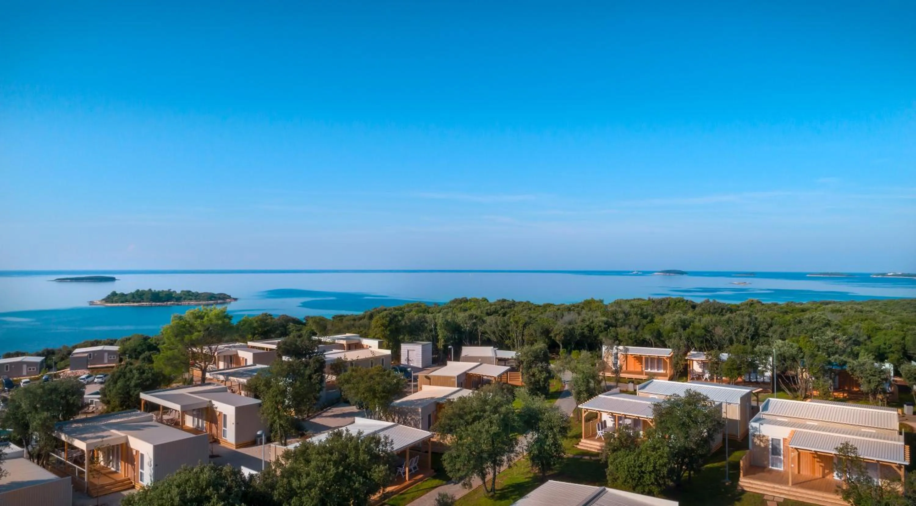 Bird's eye view in Maistra Camping Veštar Mobile homes