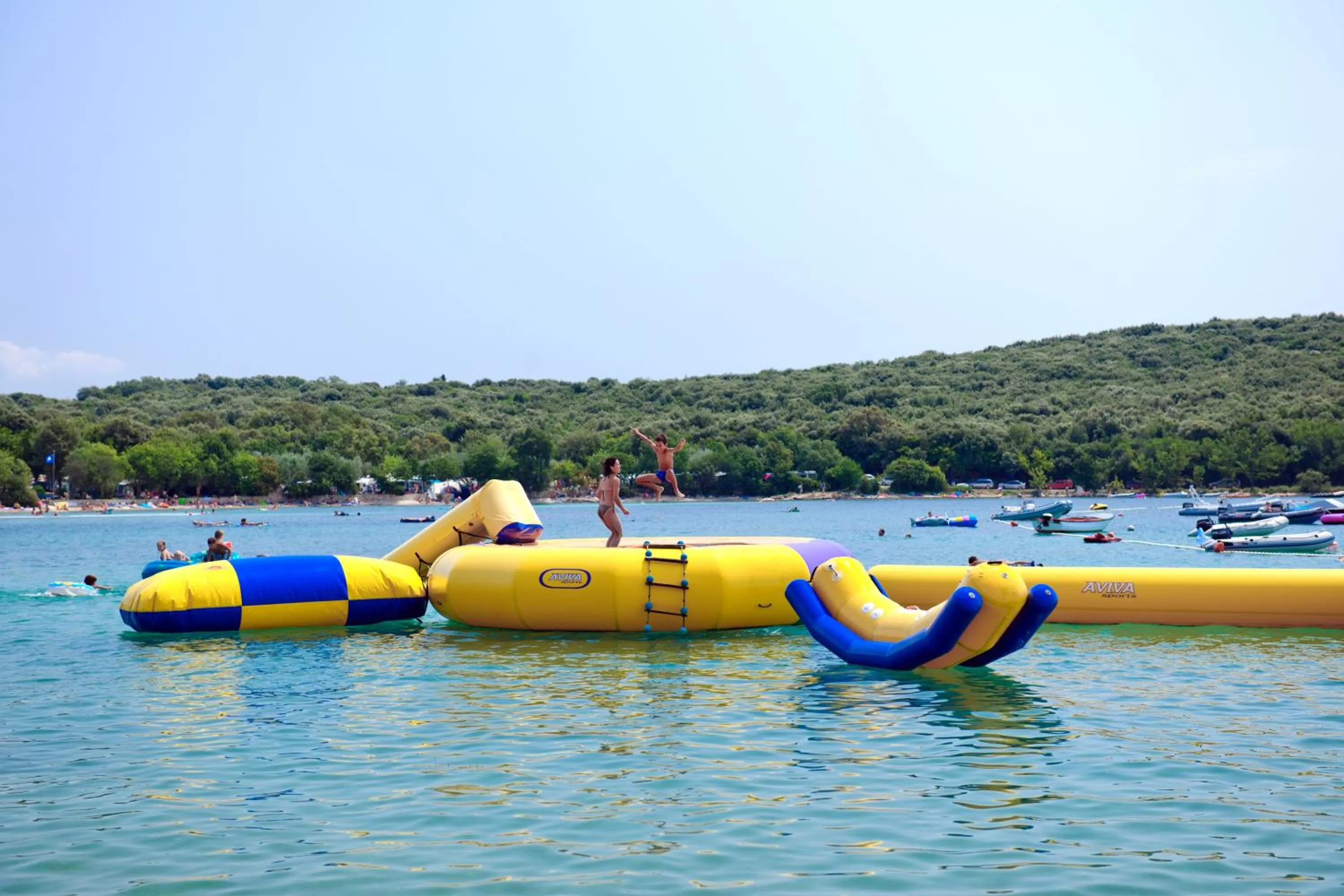 Aqua park in Maistra Camping Veštar Mobile homes