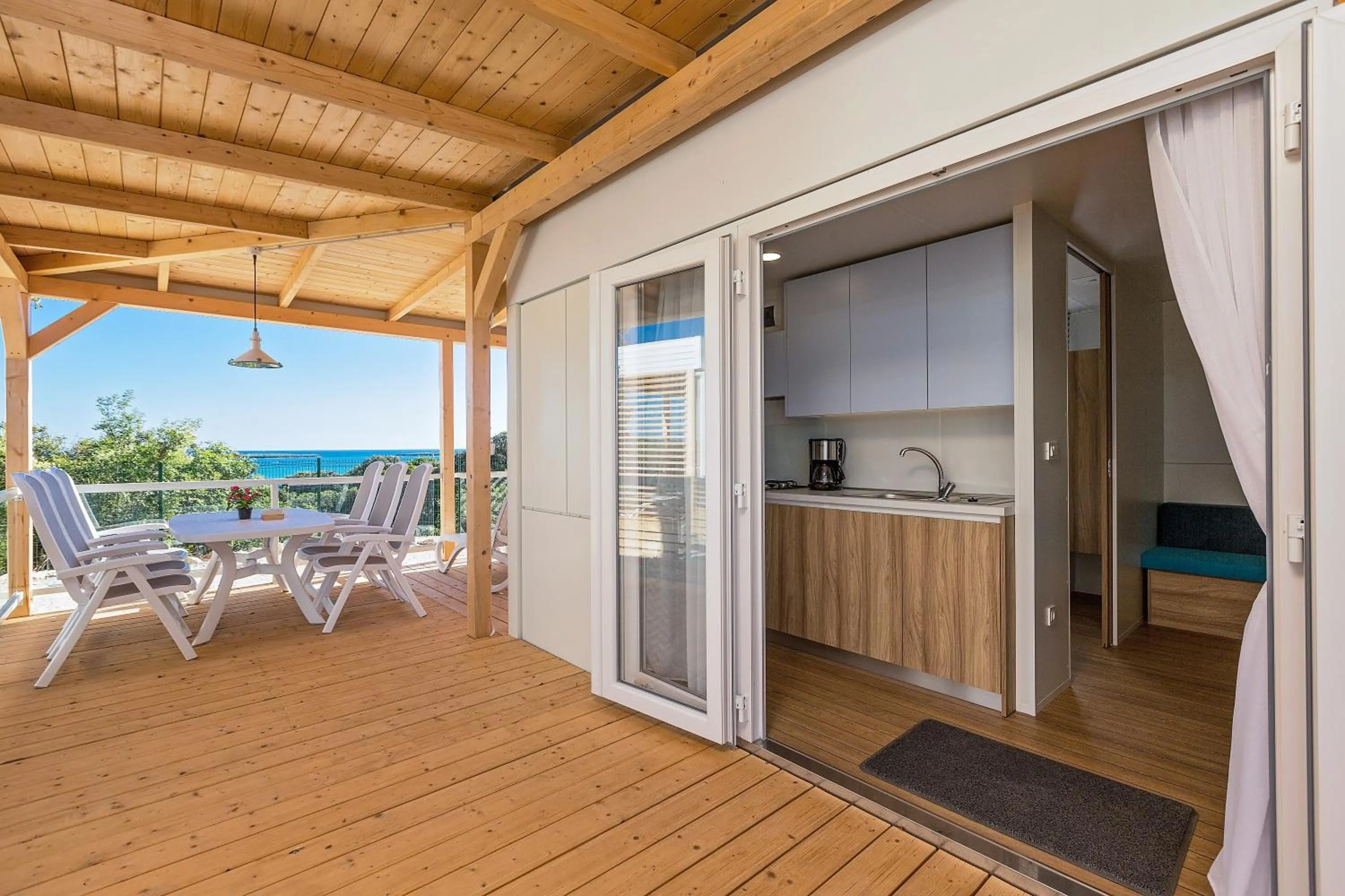 Balcony/Terrace in Maistra Camping Veštar Mobile homes