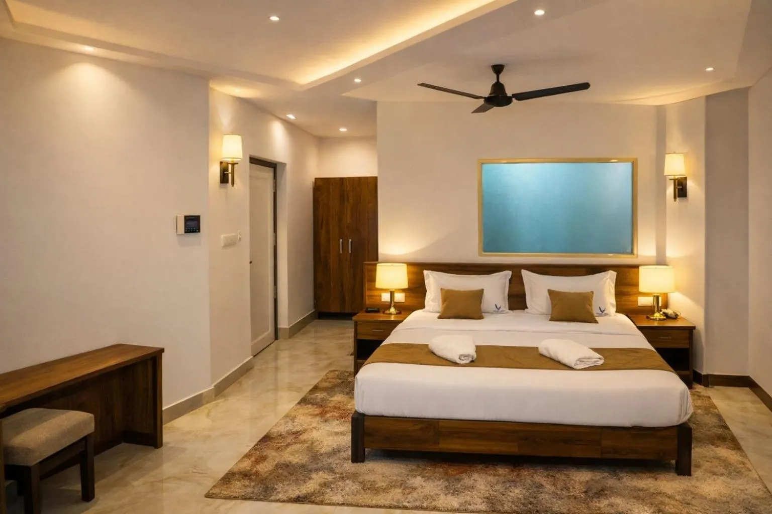 Bed in Velvet vista munnar
