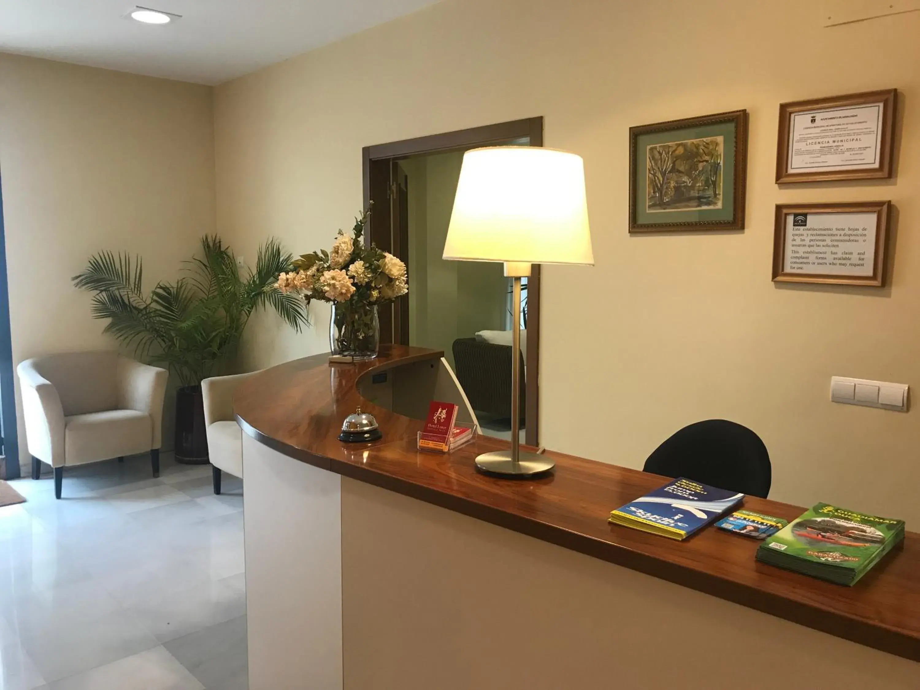 Lobby or reception in Hotel Lince Lobby or reception in Hotel Lince