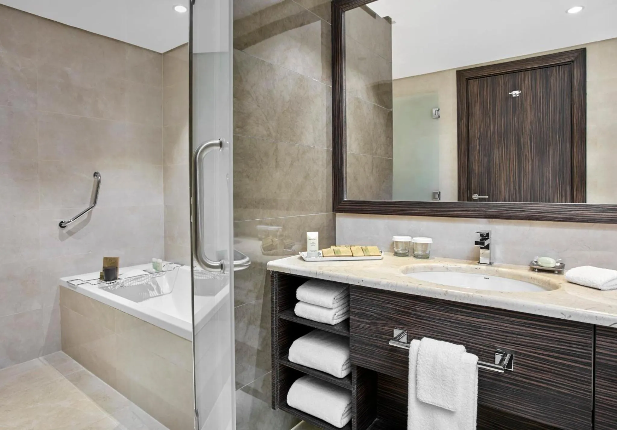 Bathroom in Crowne Plaza Kuwait Al Thuraya City by IHG