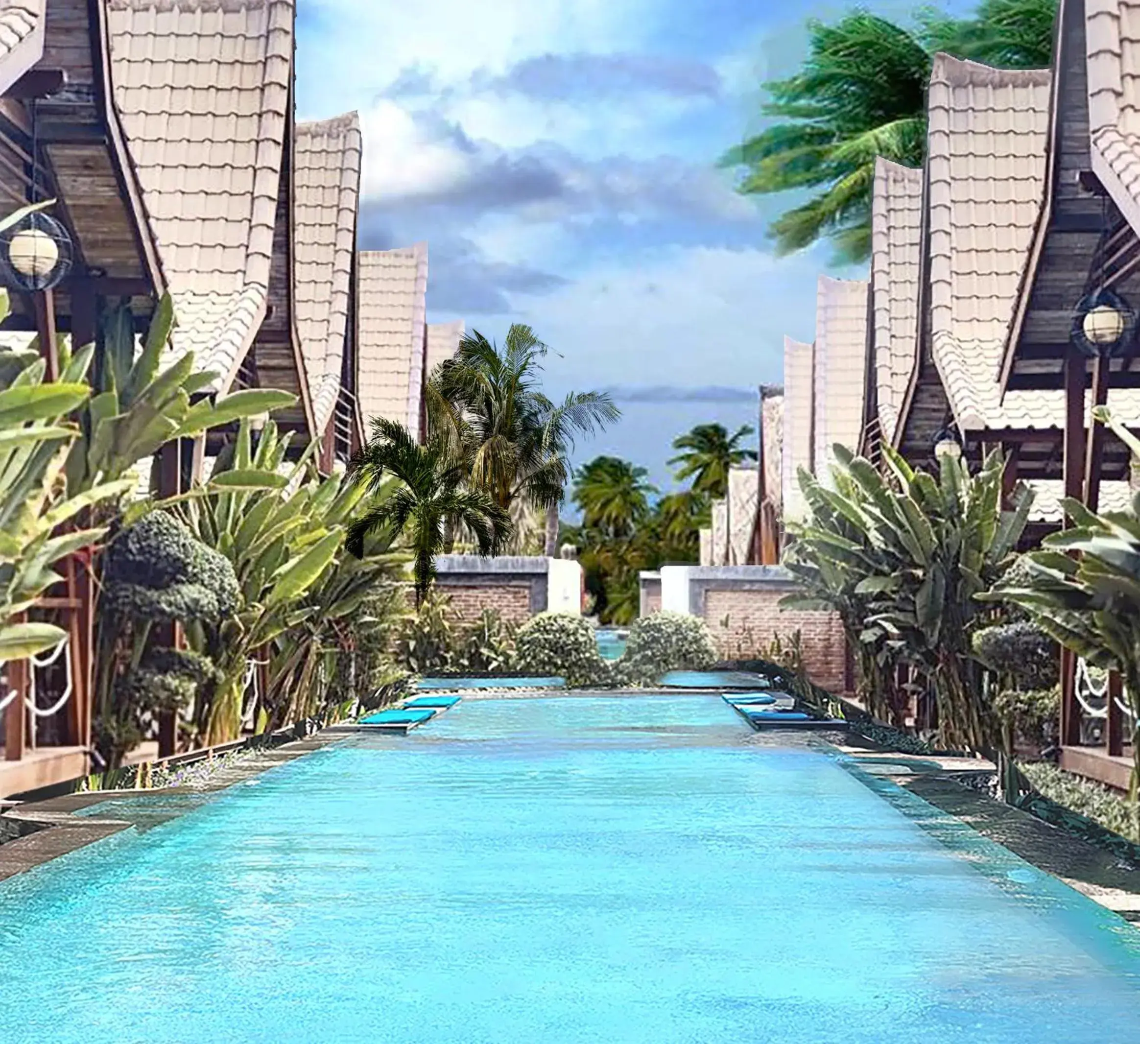 Pool view in Kaleydo Villas Pool view in Kaleydo Villas