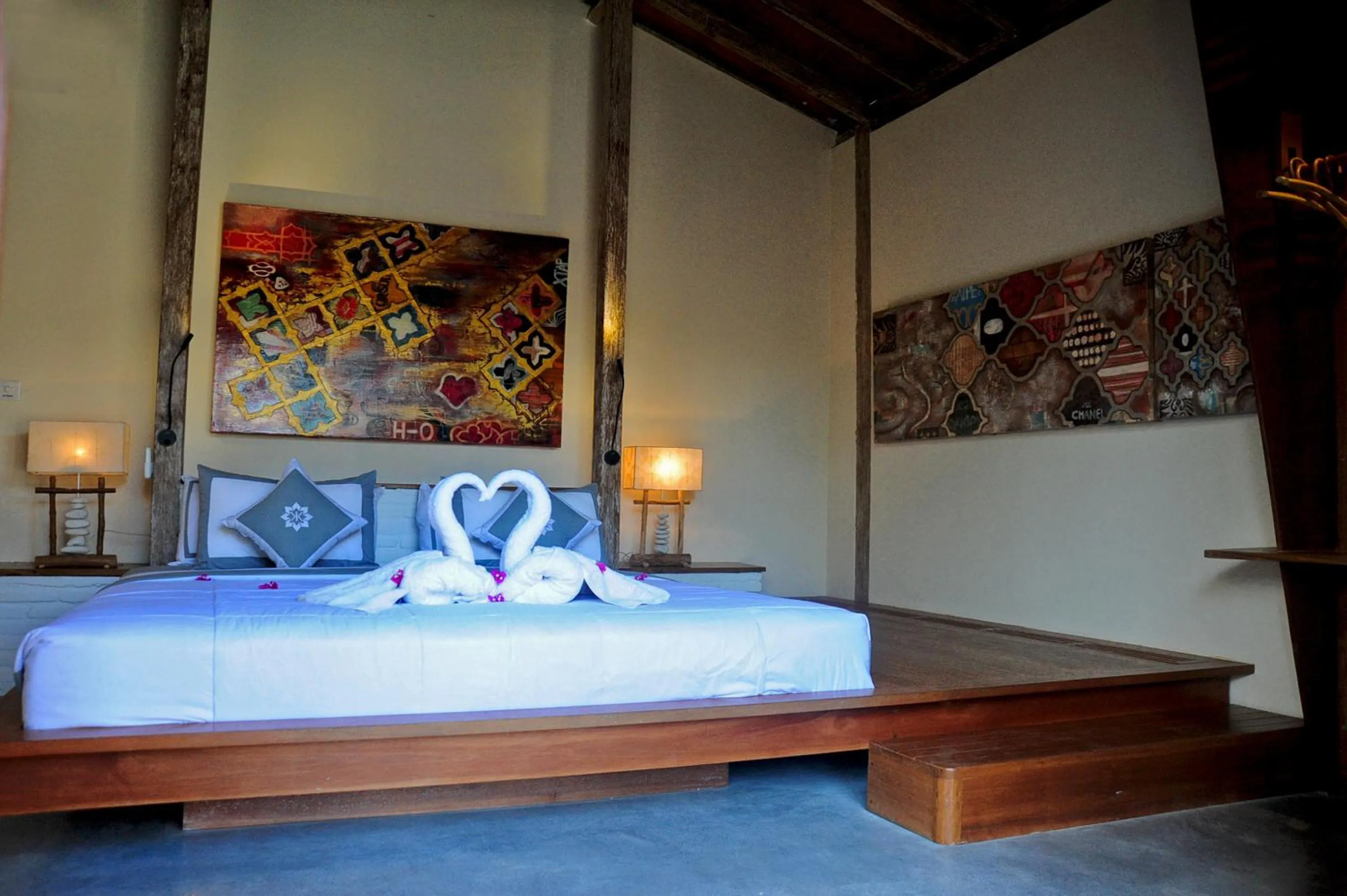 Bed in Kaleydo Villas