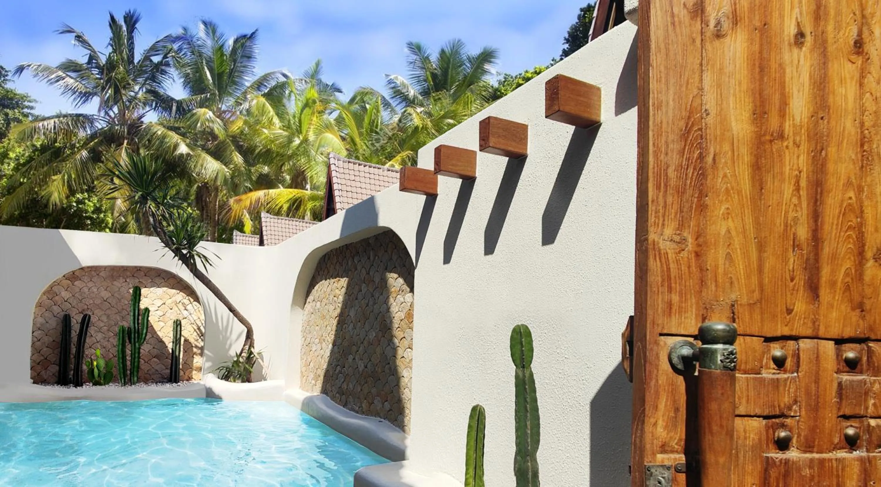 Swimming pool in Kaleydo Villas