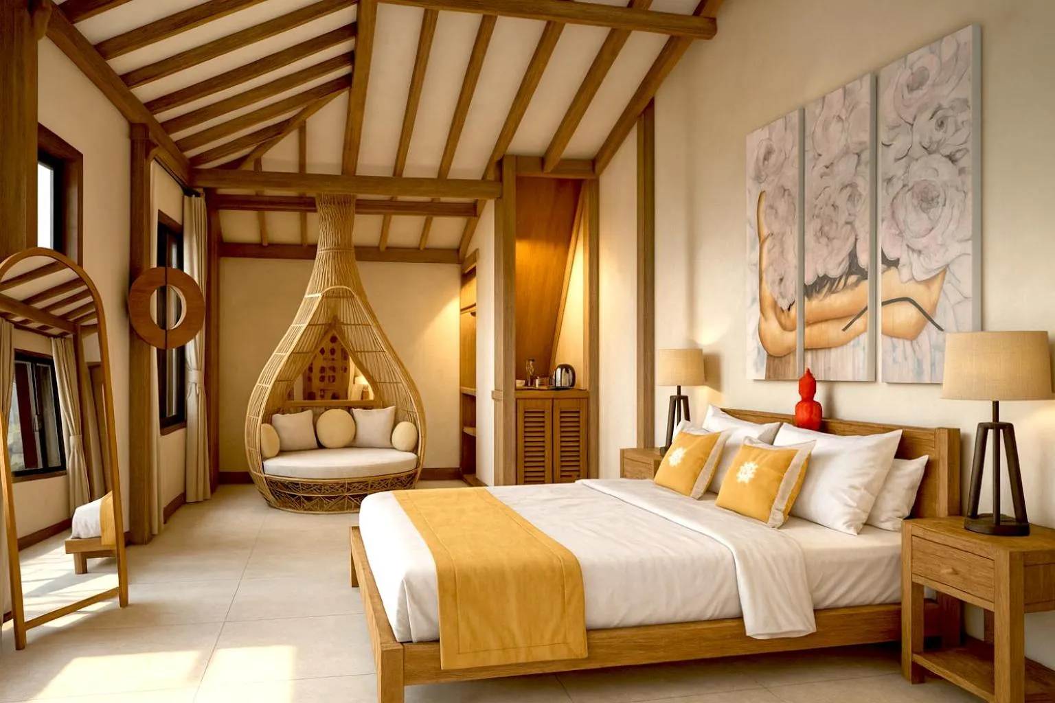 Bed in Kaleydo Villas