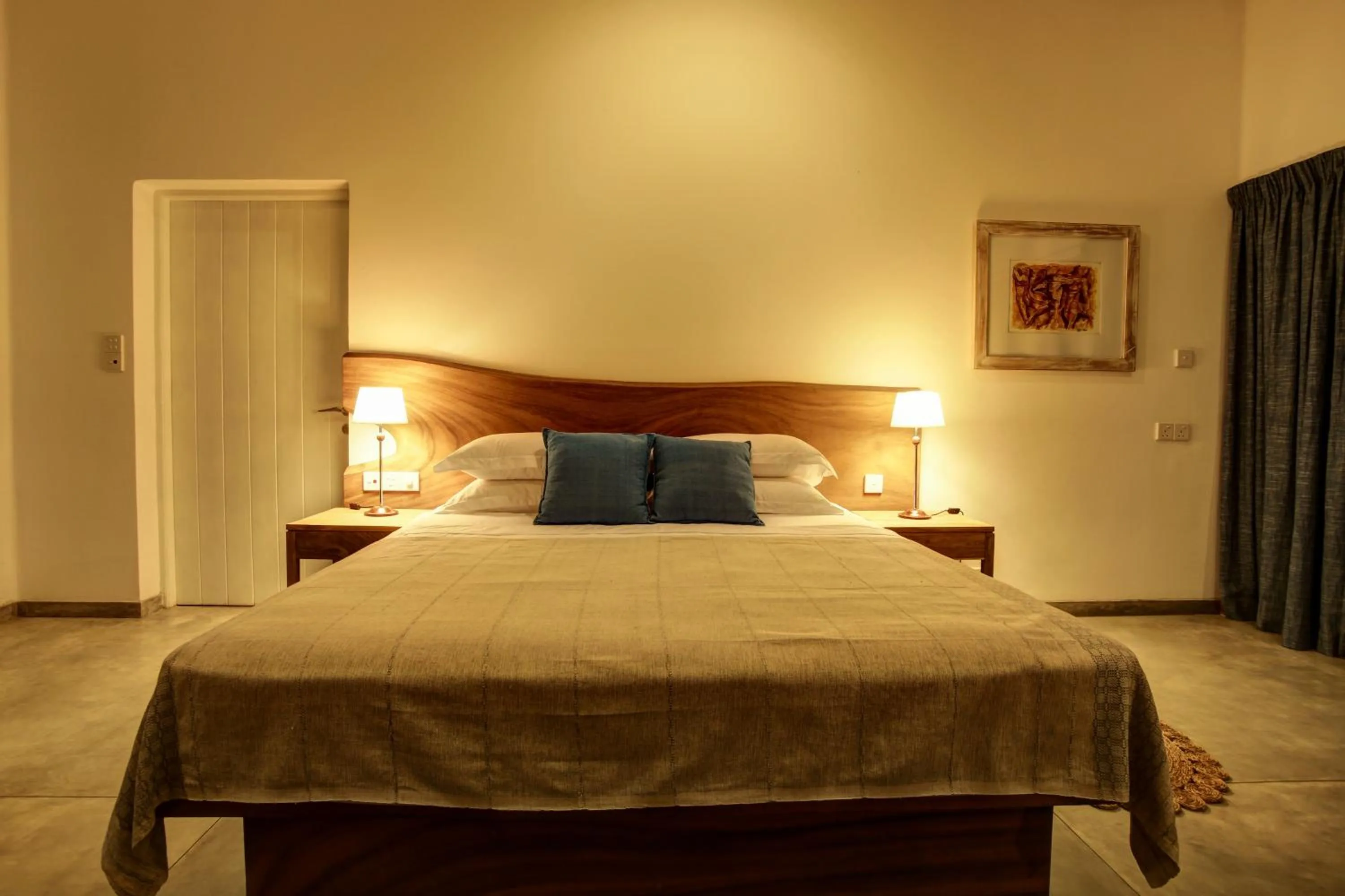 Bedroom, Bed in Villa Saffron Hikkaduwa