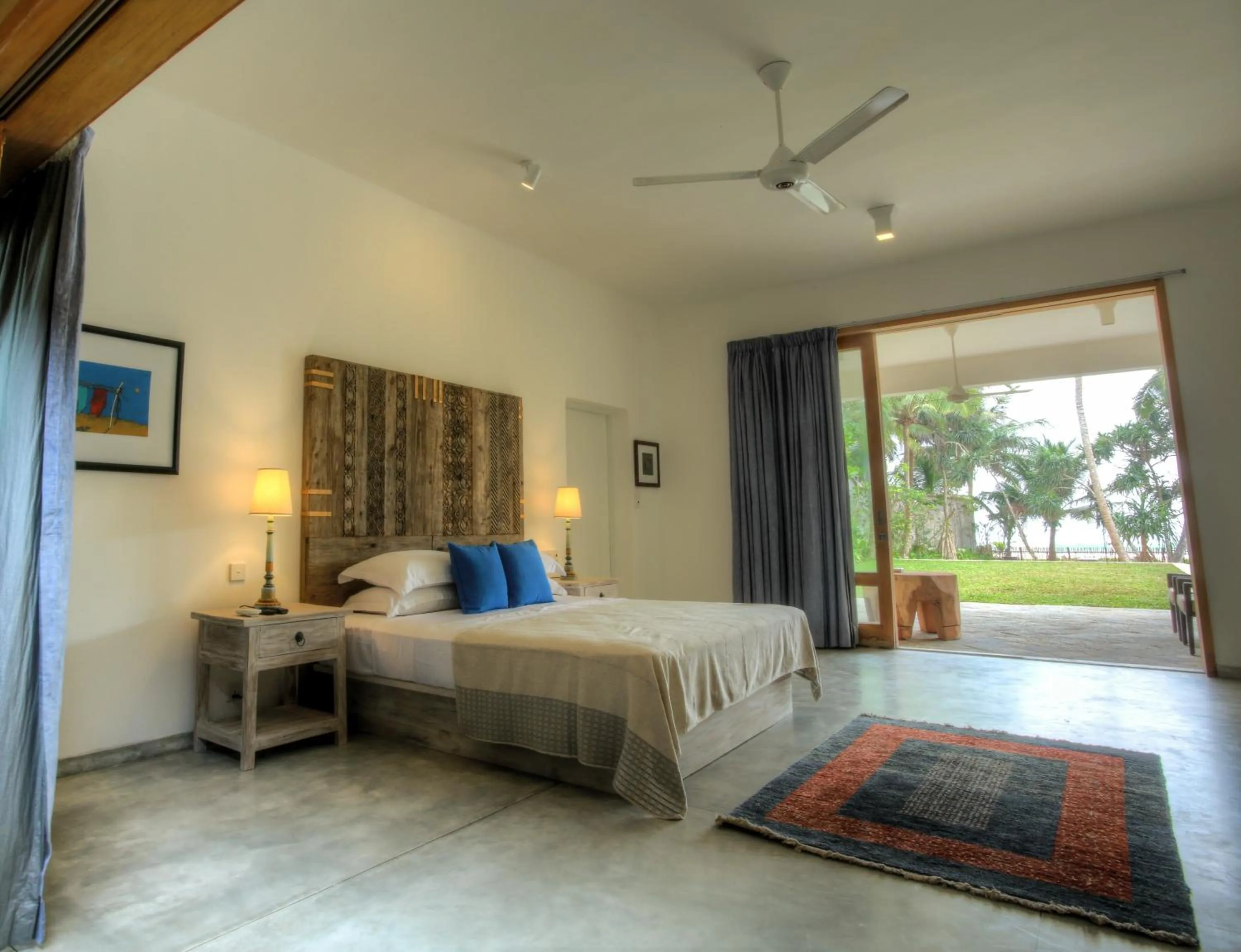 Bedroom, Bed in Villa Saffron Hikkaduwa