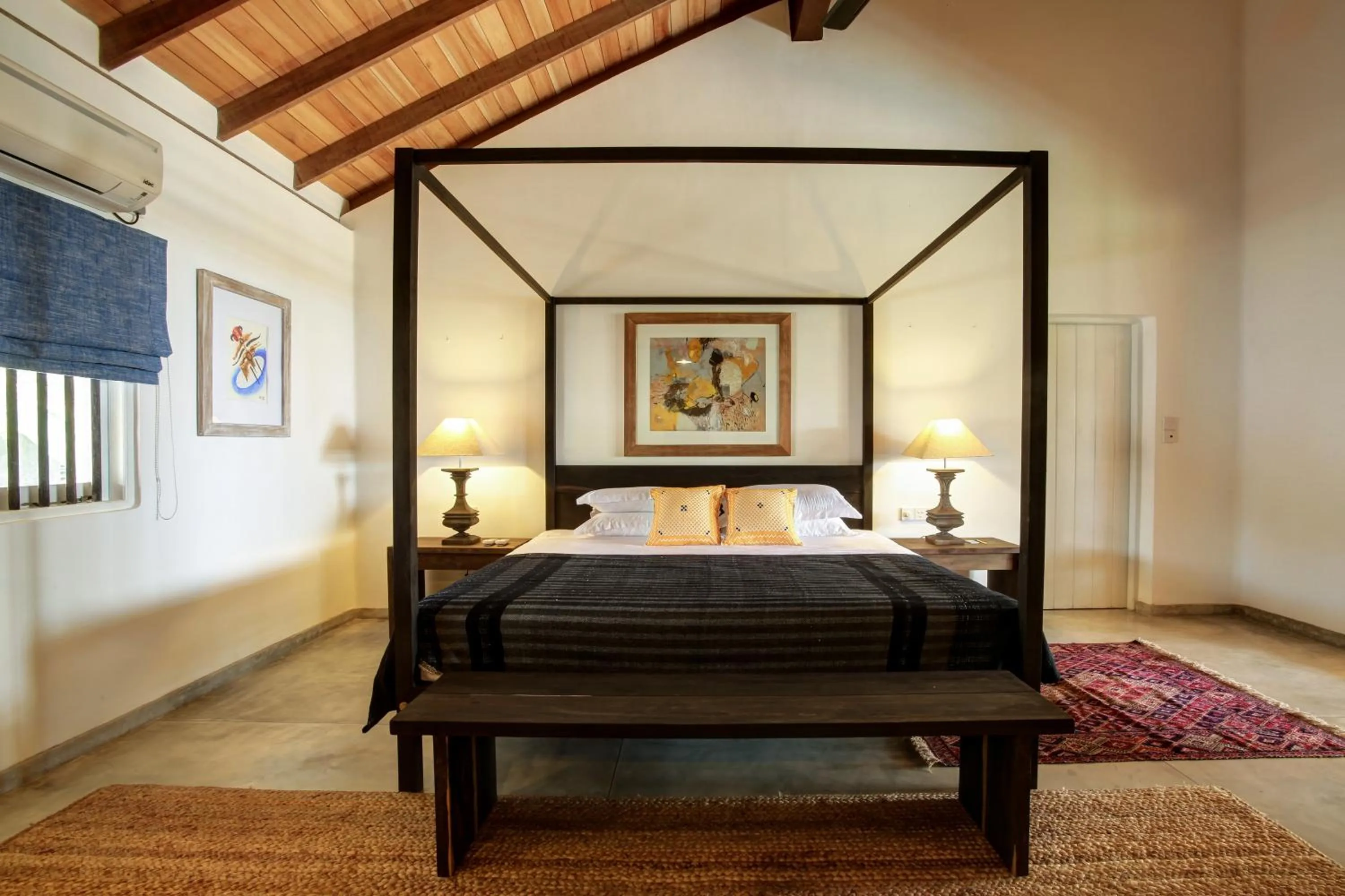 Bedroom, Bed in Villa Saffron Hikkaduwa