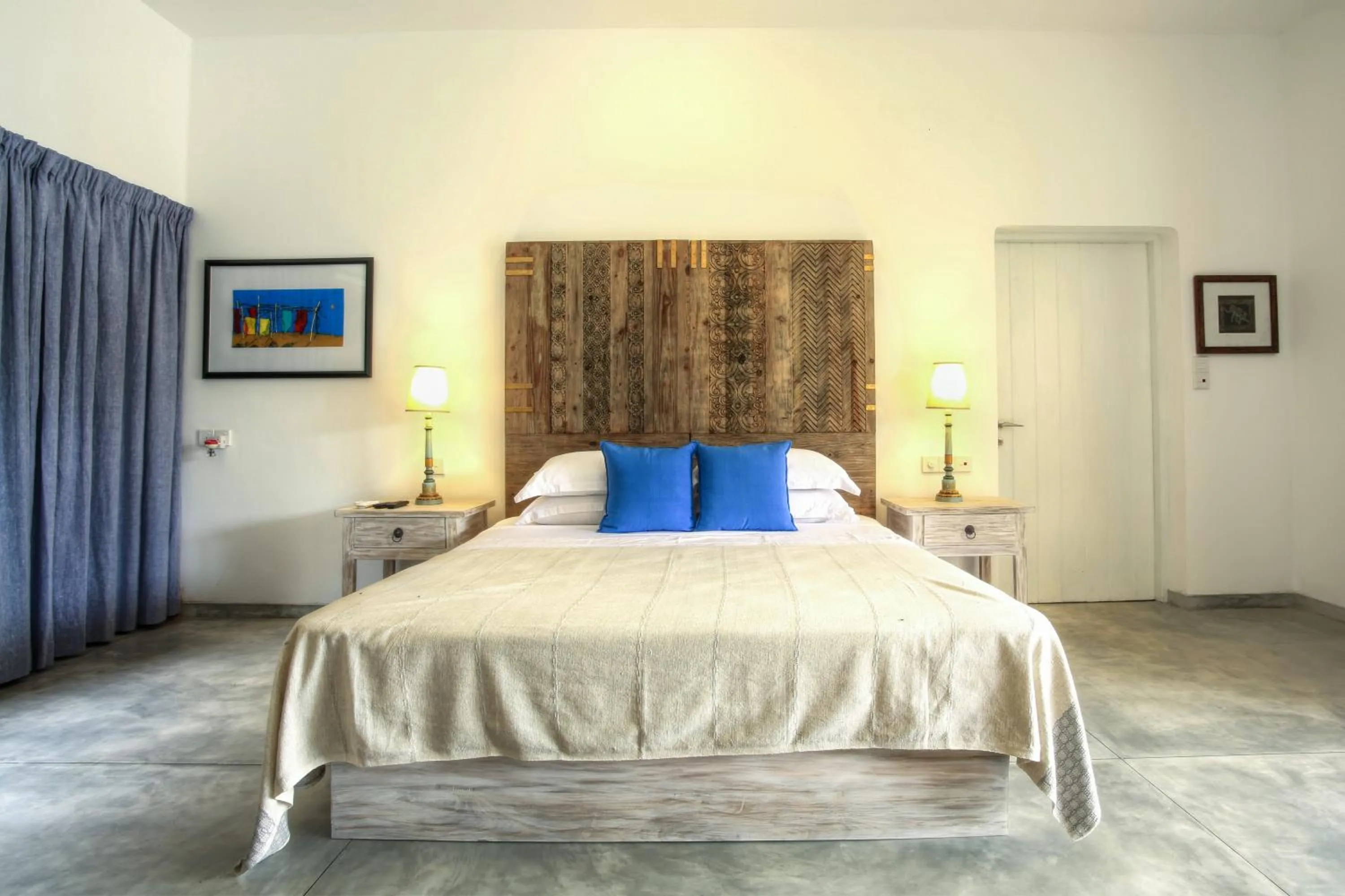 Bedroom, Bed in Villa Saffron Hikkaduwa