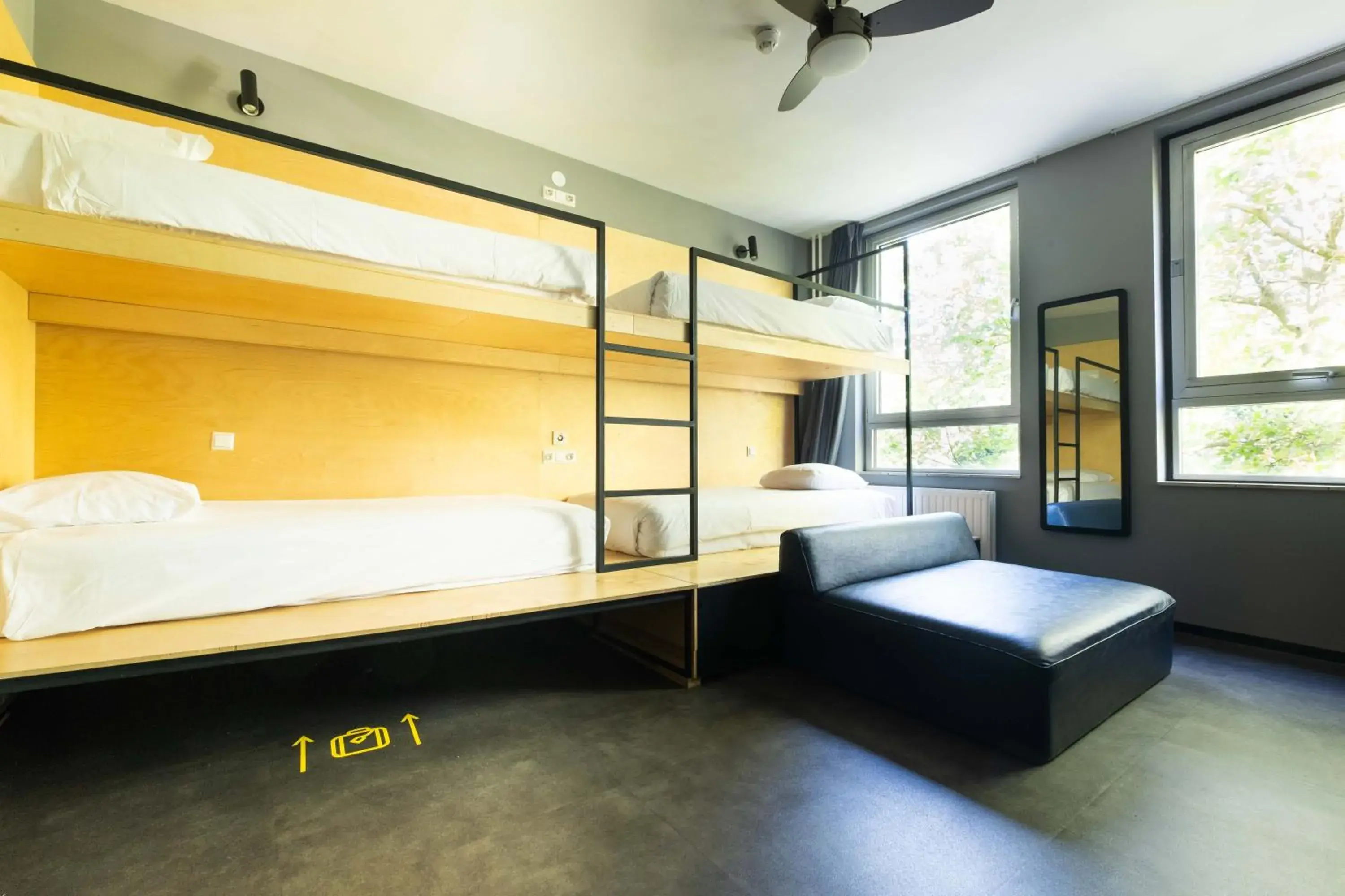 Bed in The Arcade Hotel Amsterdam Bed in The Arcade Hotel Amsterdam