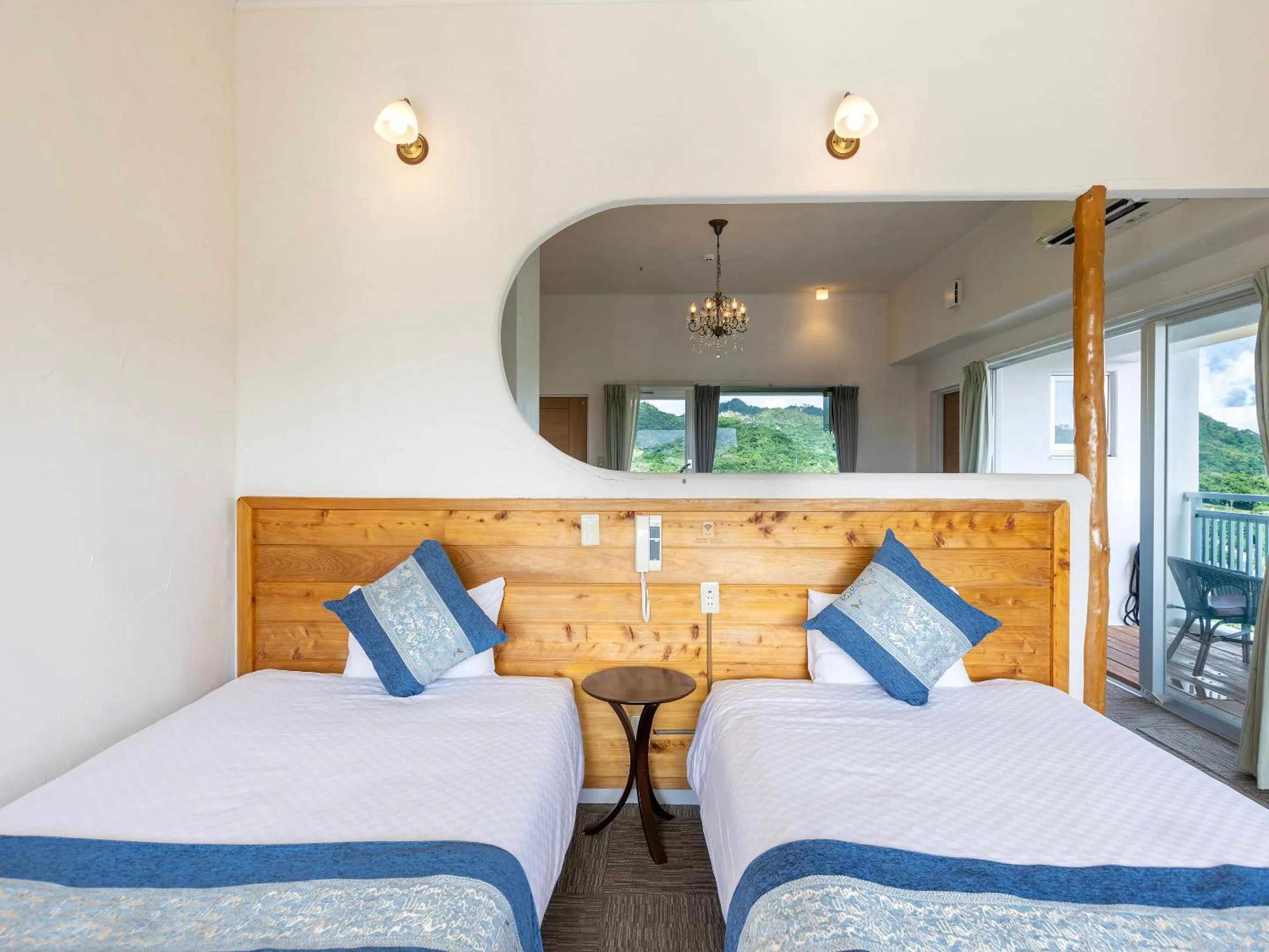 Photo of the whole room, Bed in Hoshi No Terrace Motobu Yamazato