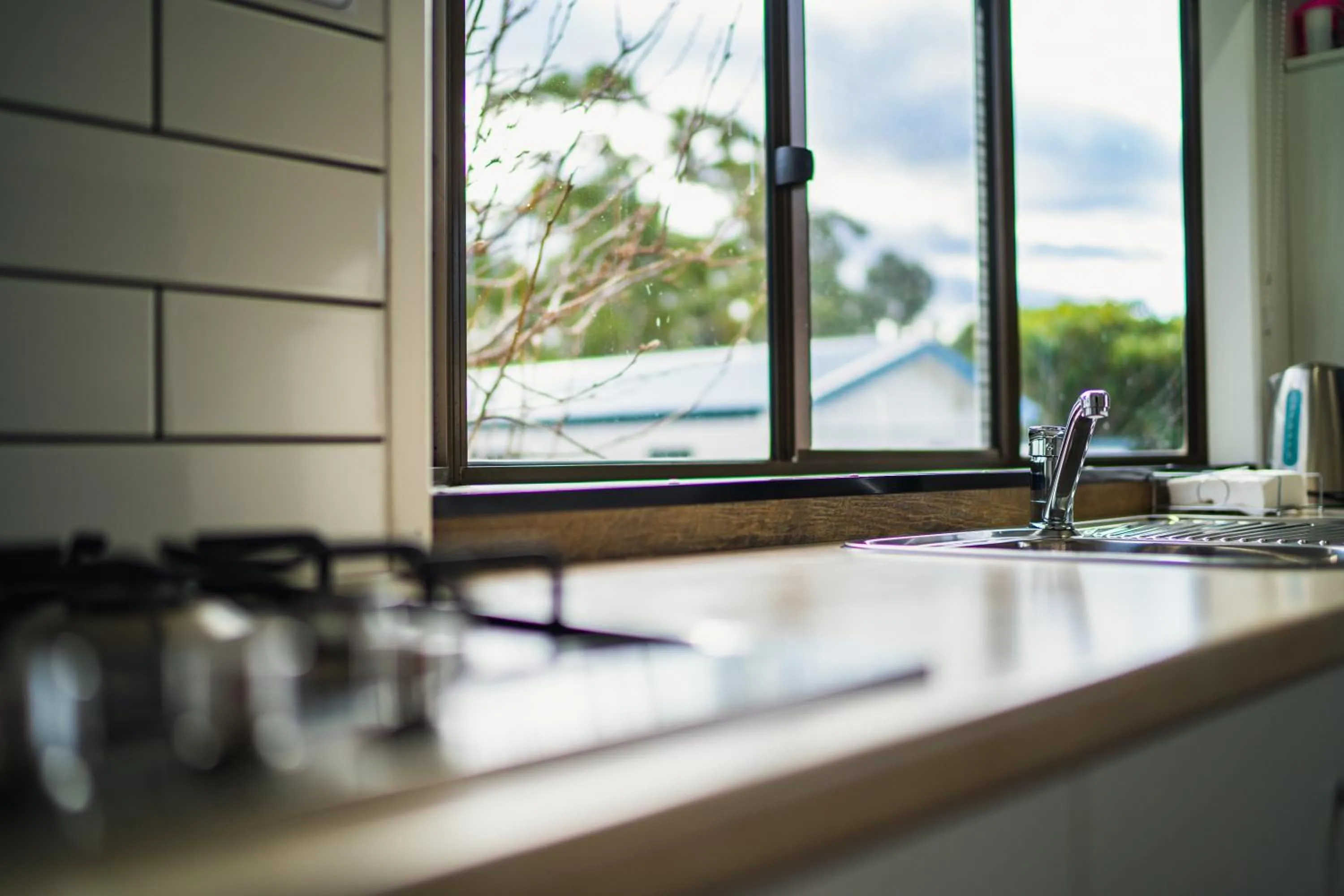 Kitchen or kitchenette in BIG4 Tassie Getaway Parks St Helens