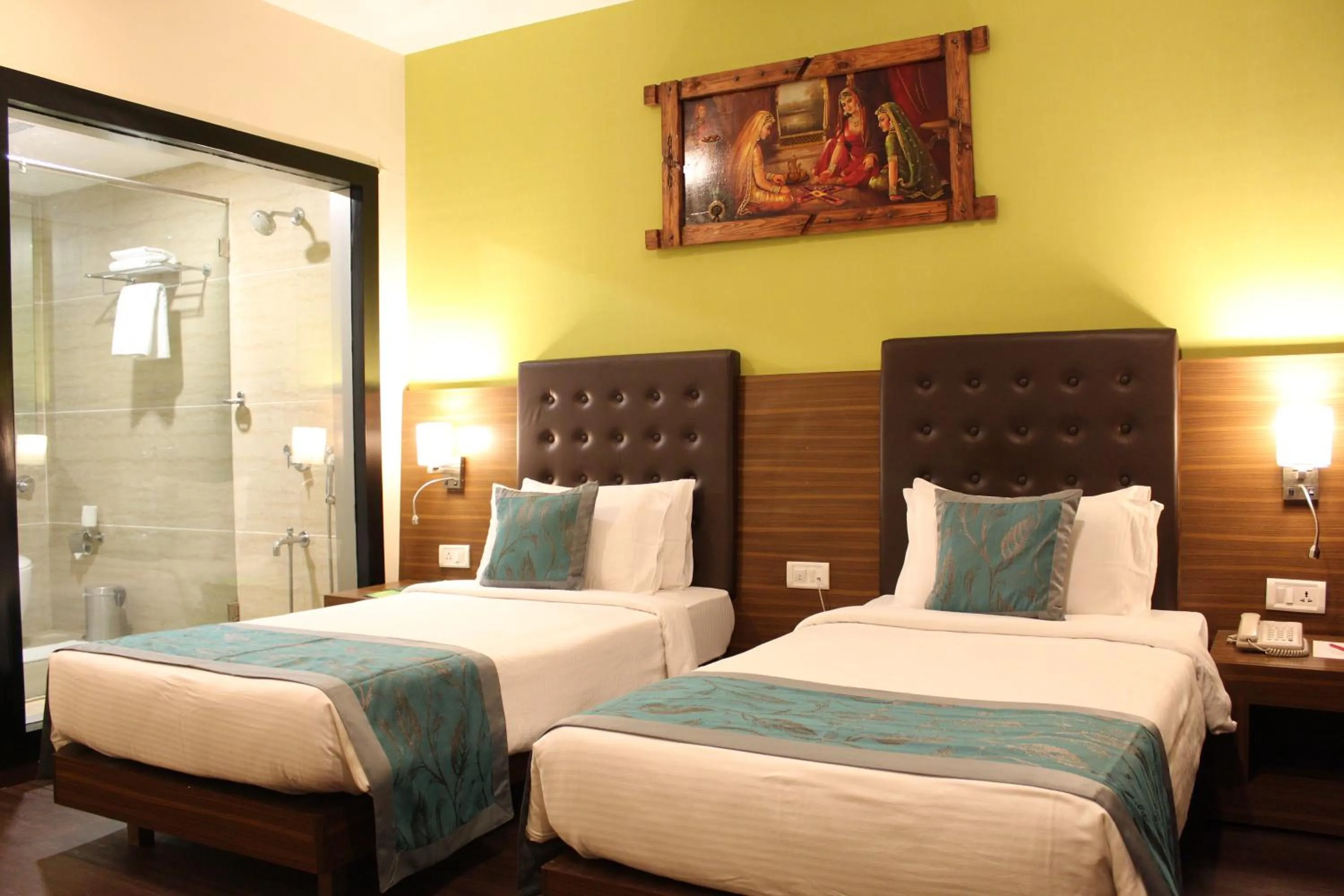 Bathroom, Bed in The Byke Suraj Plaza Pure Veg, Thane