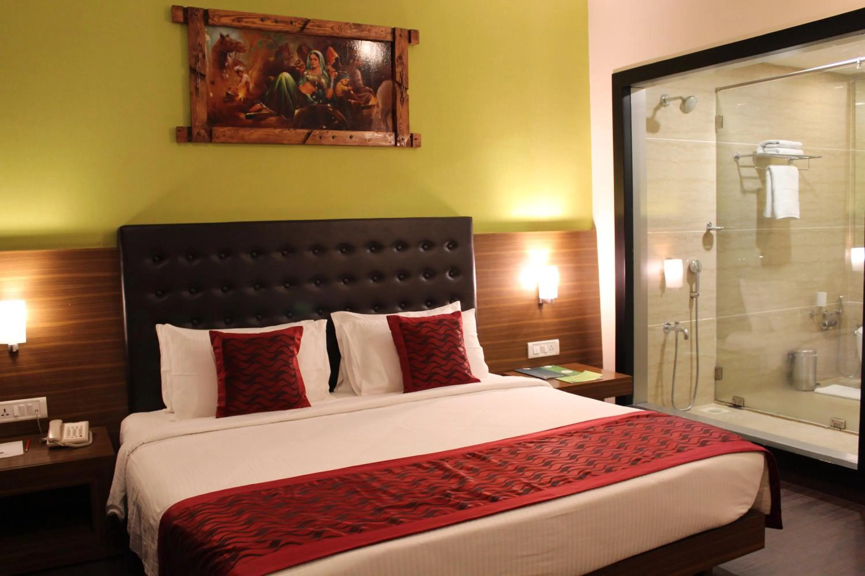 Bathroom, Bed in The Byke Suraj Plaza Pure Veg, Thane