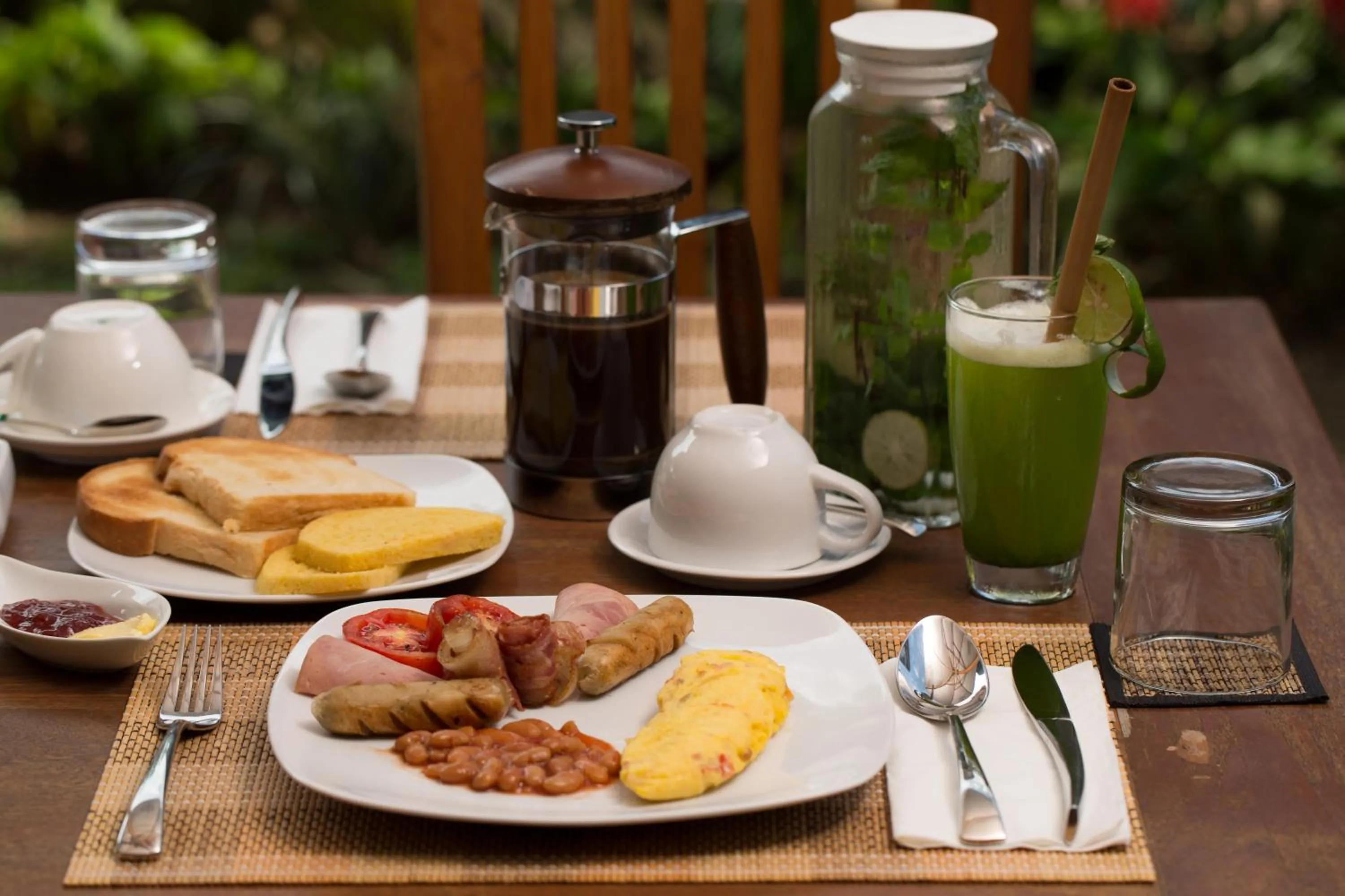 Food and drinks in De Moksha Eco Friendly Boutique Resort